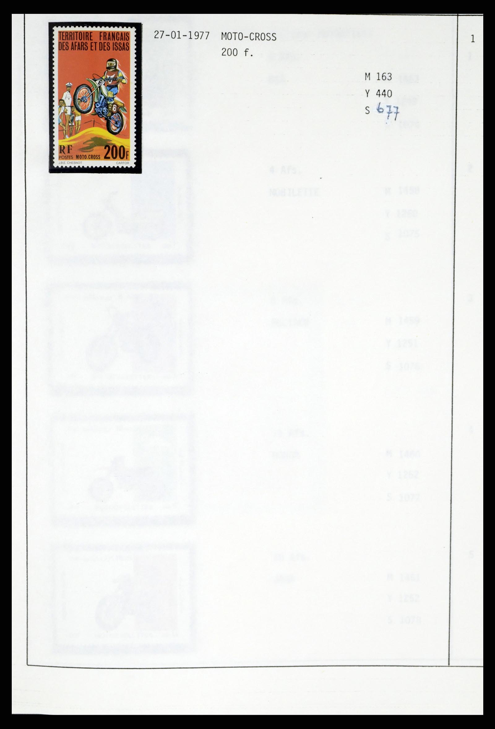 37462 002 - Postzegelverzameling 37462 Motief Motoren 1922-2000.