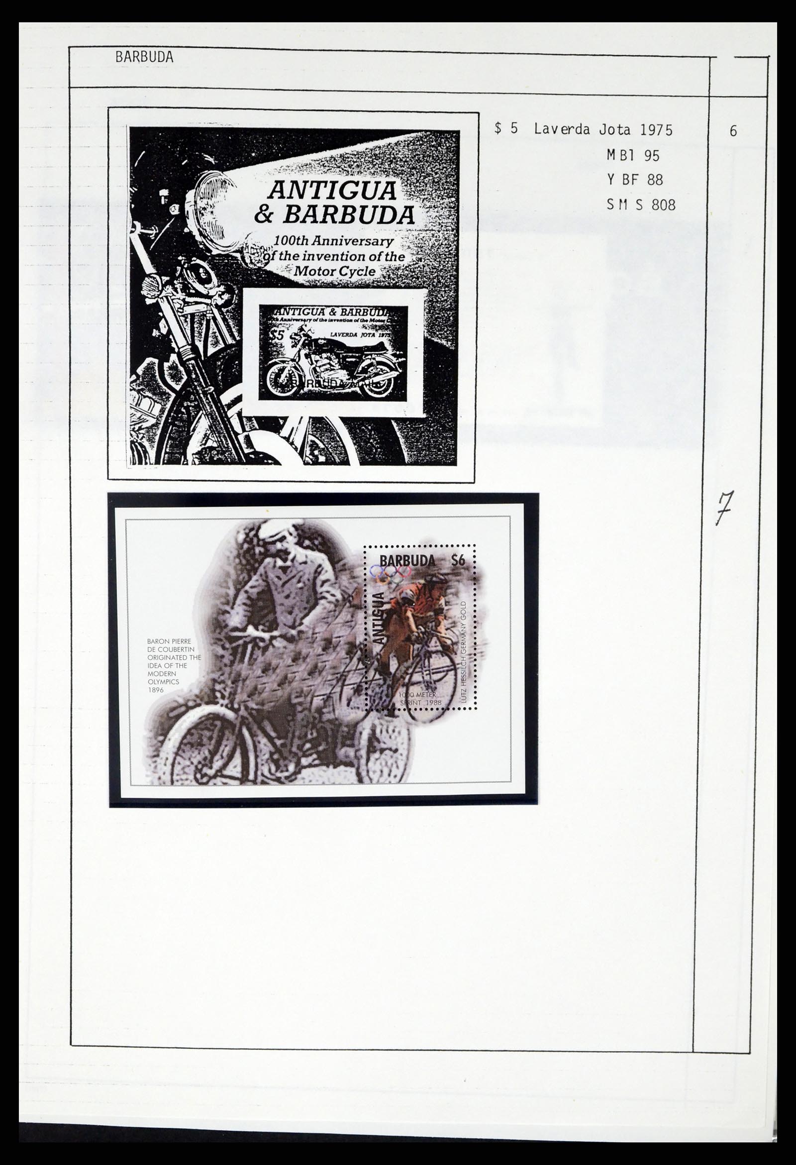 37462 012 - Postzegelverzameling 37462 Motief Motoren 1922-2000.