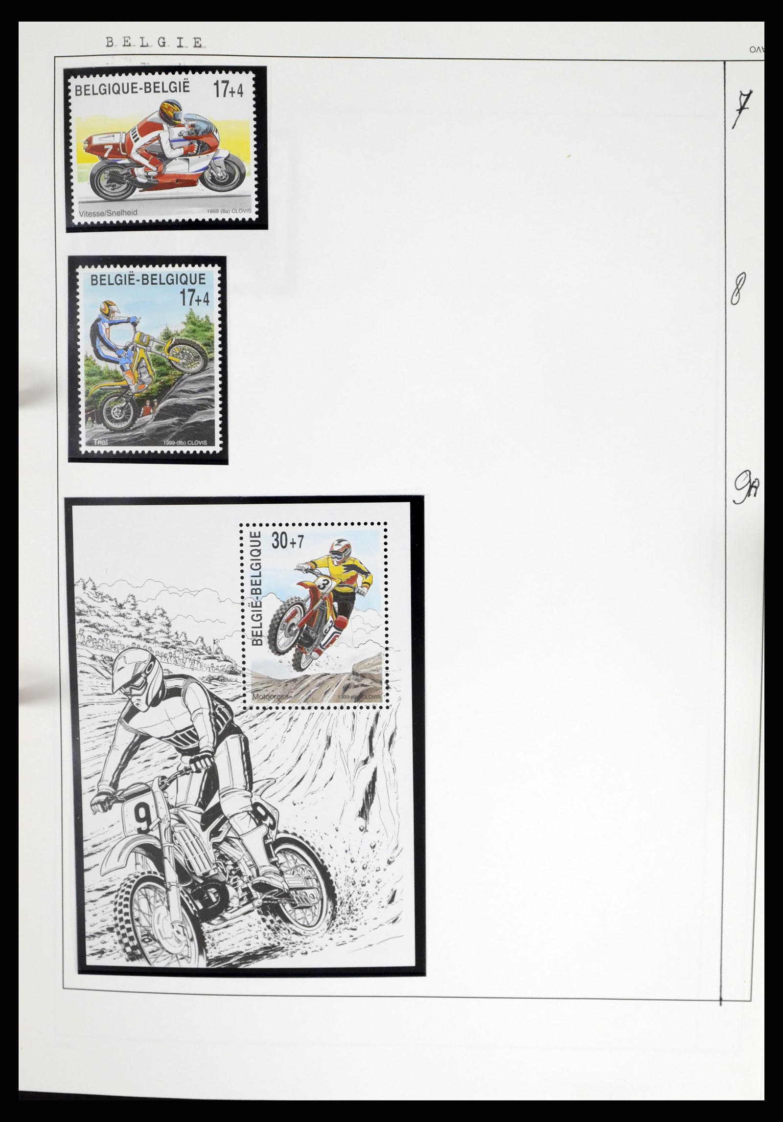 37462 023 - Stamp collection 37462 Thematics Motorcycles 1922-2000.