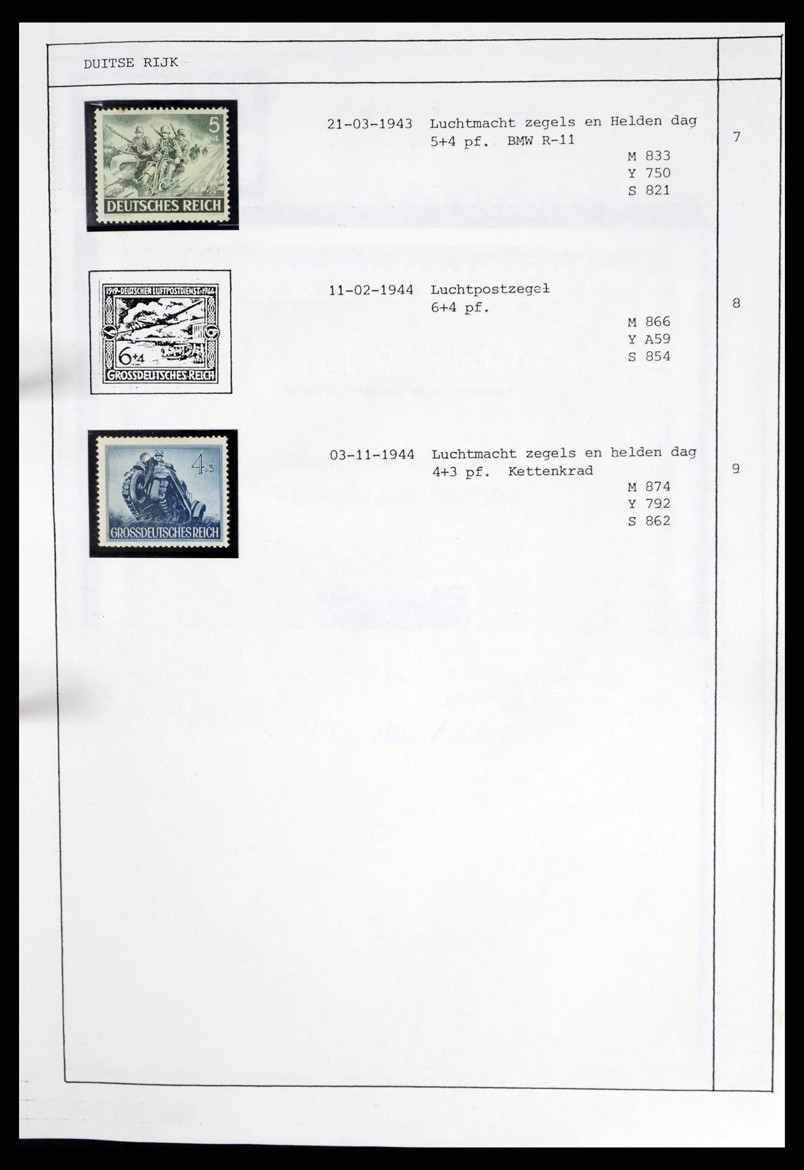 37462 064 - Postzegelverzameling 37462 Motief Motoren 1922-2000.