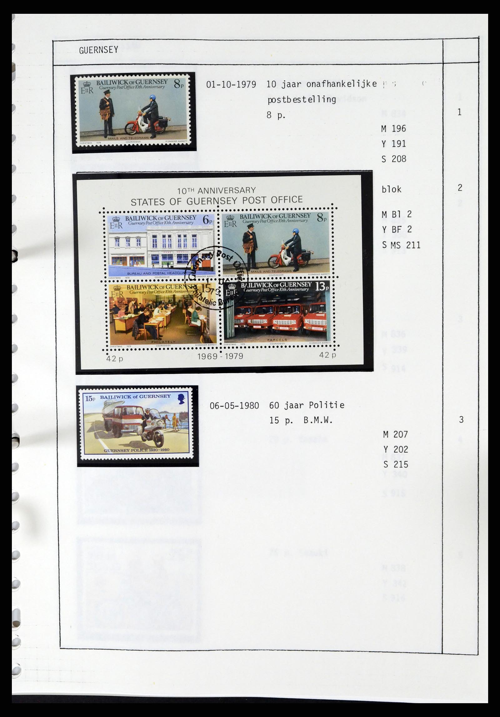 37462 094 - Postzegelverzameling 37462 Motief Motoren 1922-2000.