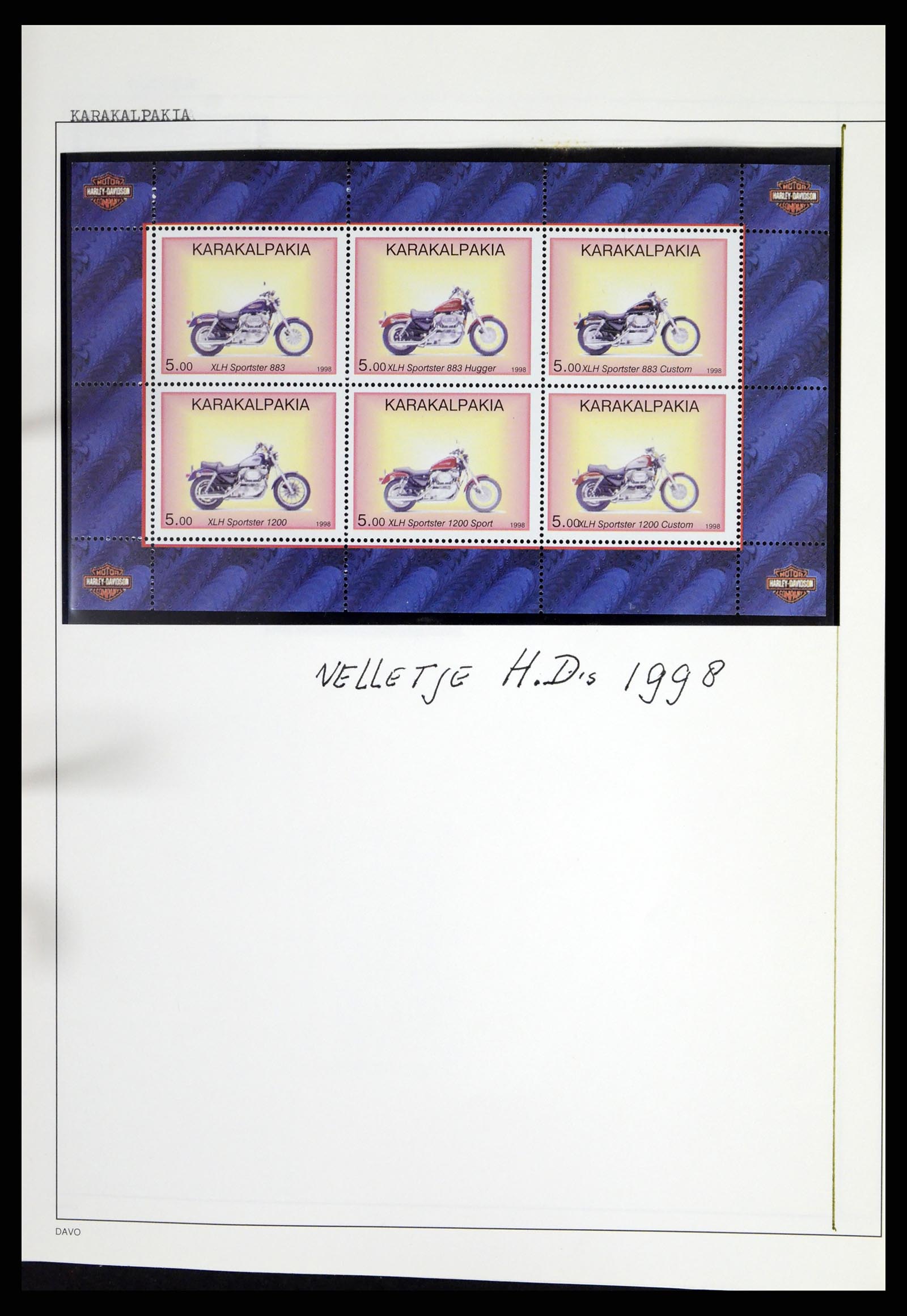 37462 131 - Postzegelverzameling 37462 Motief Motoren 1922-2000.
