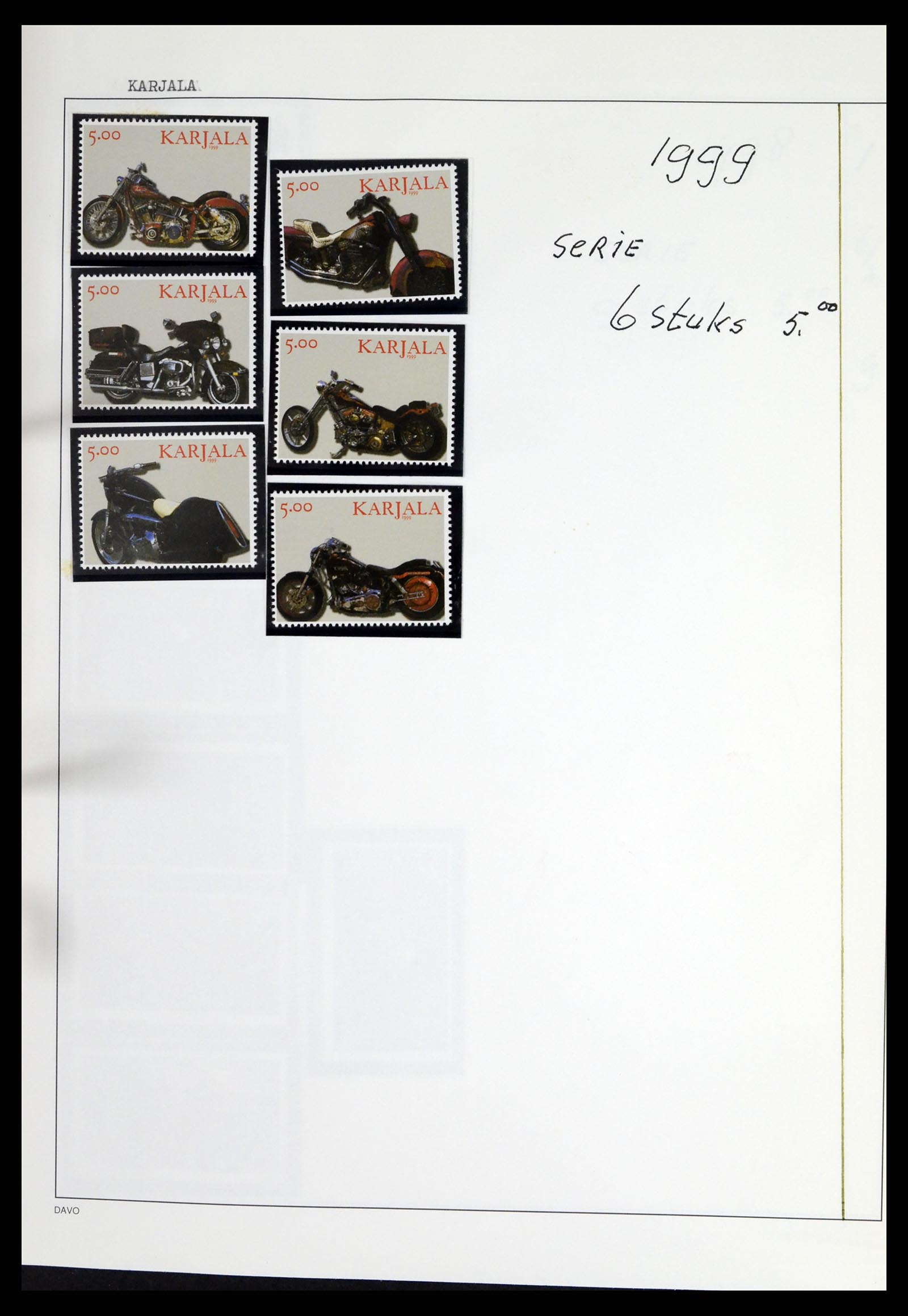37462 132 - Postzegelverzameling 37462 Motief Motoren 1922-2000.