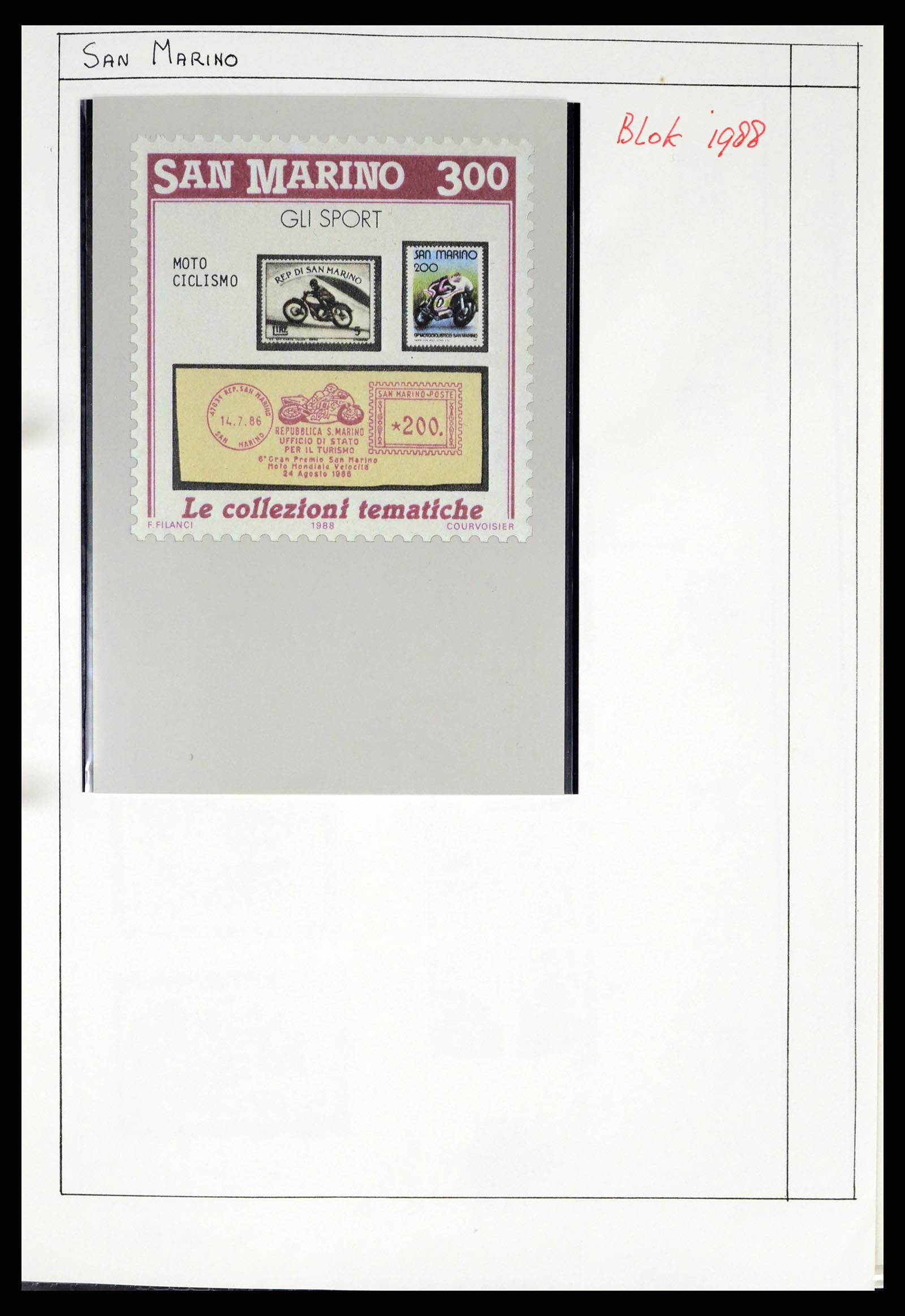 37462 245 - Postzegelverzameling 37462 Motief Motoren 1922-2000.