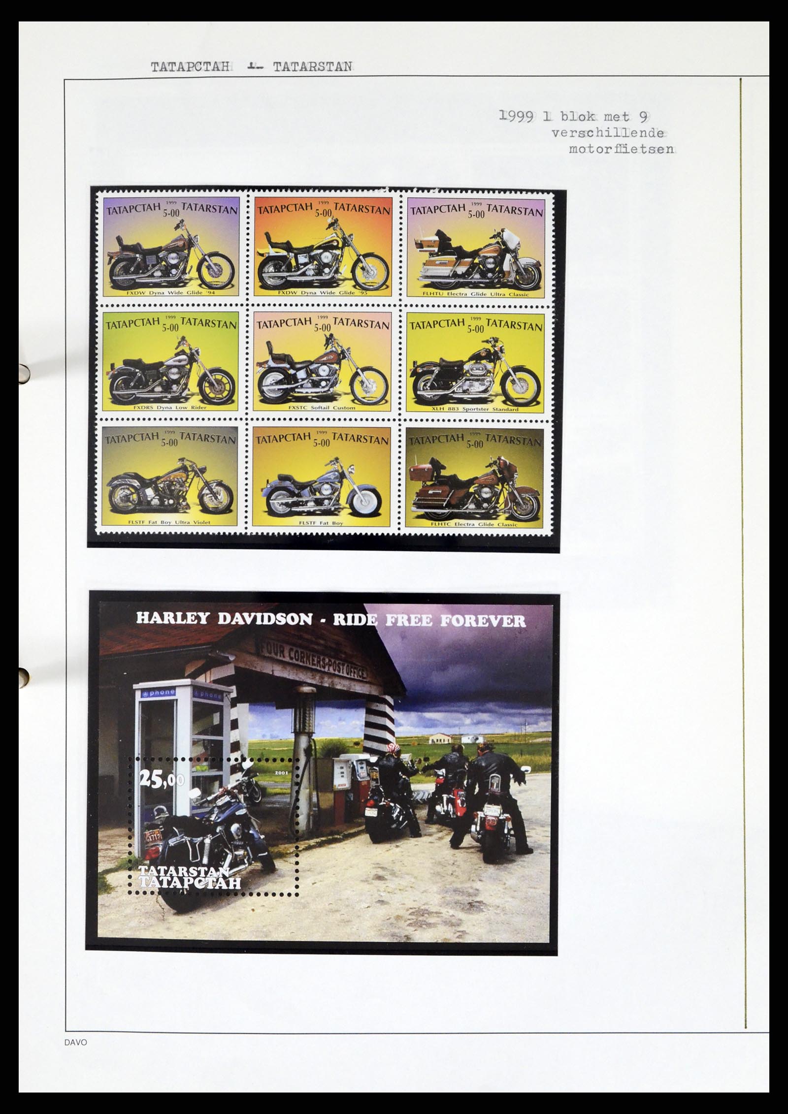 37462 267 - Postzegelverzameling 37462 Motief Motoren 1922-2000.