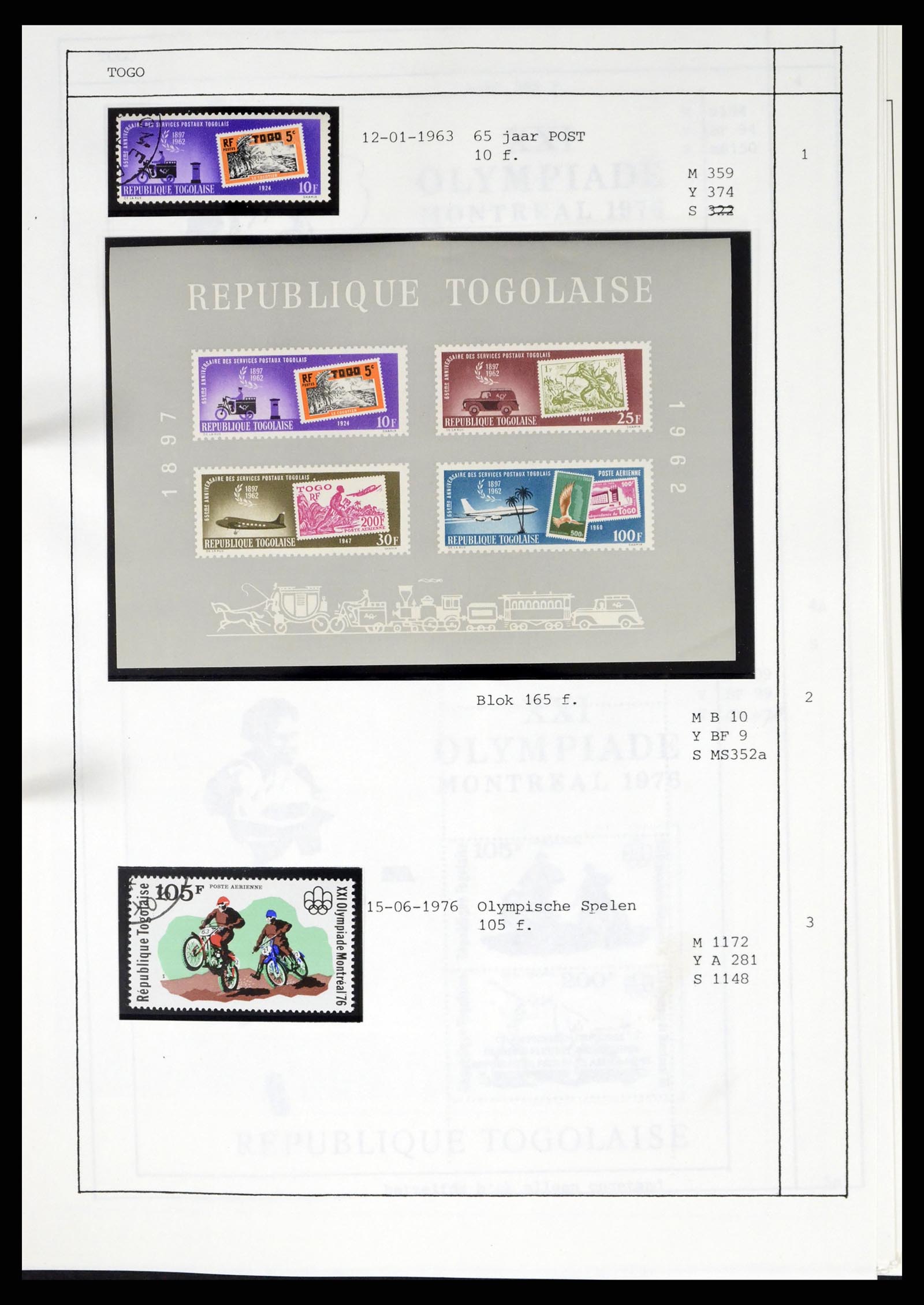 37462 277 - Postzegelverzameling 37462 Motief Motoren 1922-2000.
