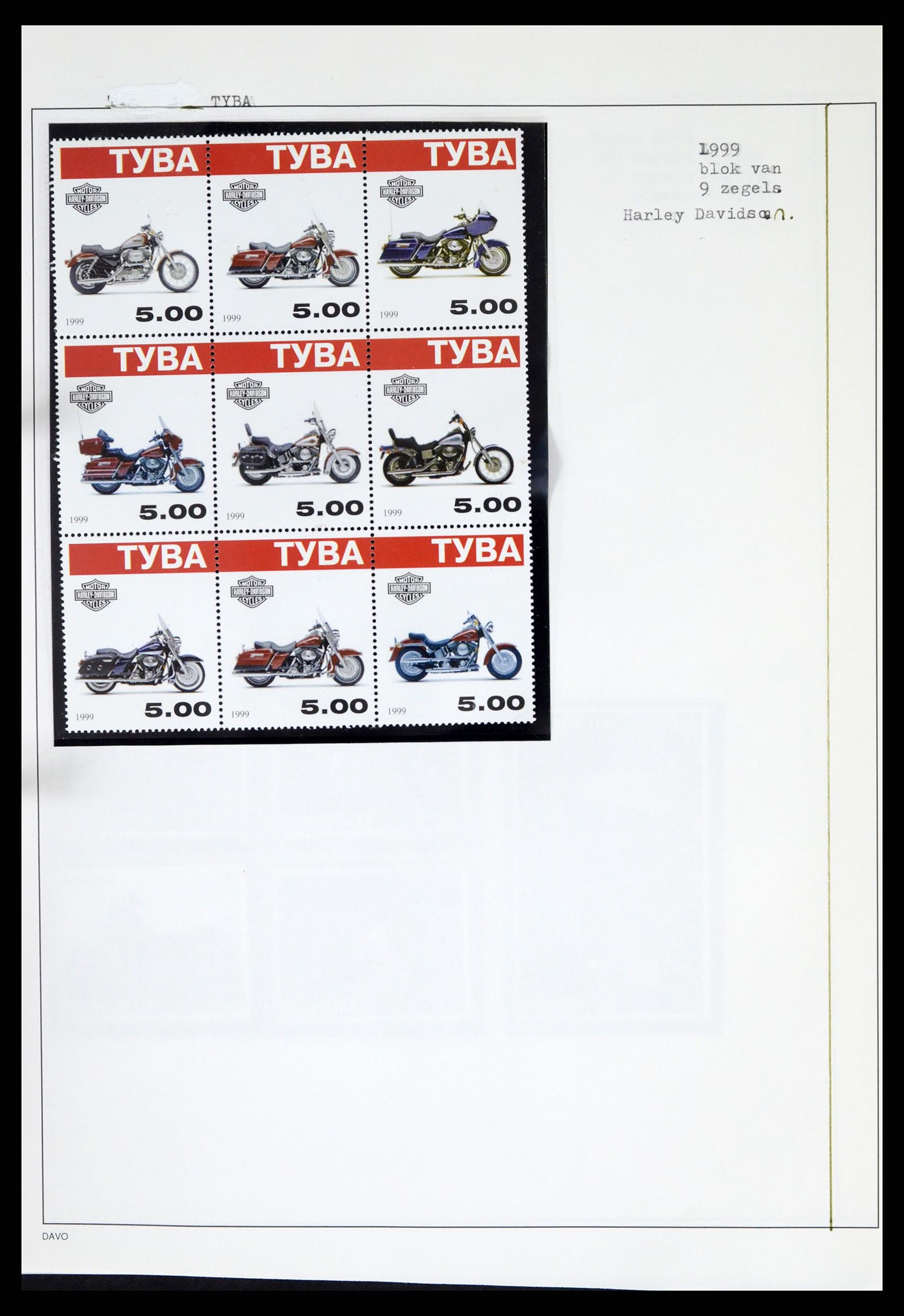 37462 286 - Postzegelverzameling 37462 Motief Motoren 1922-2000.