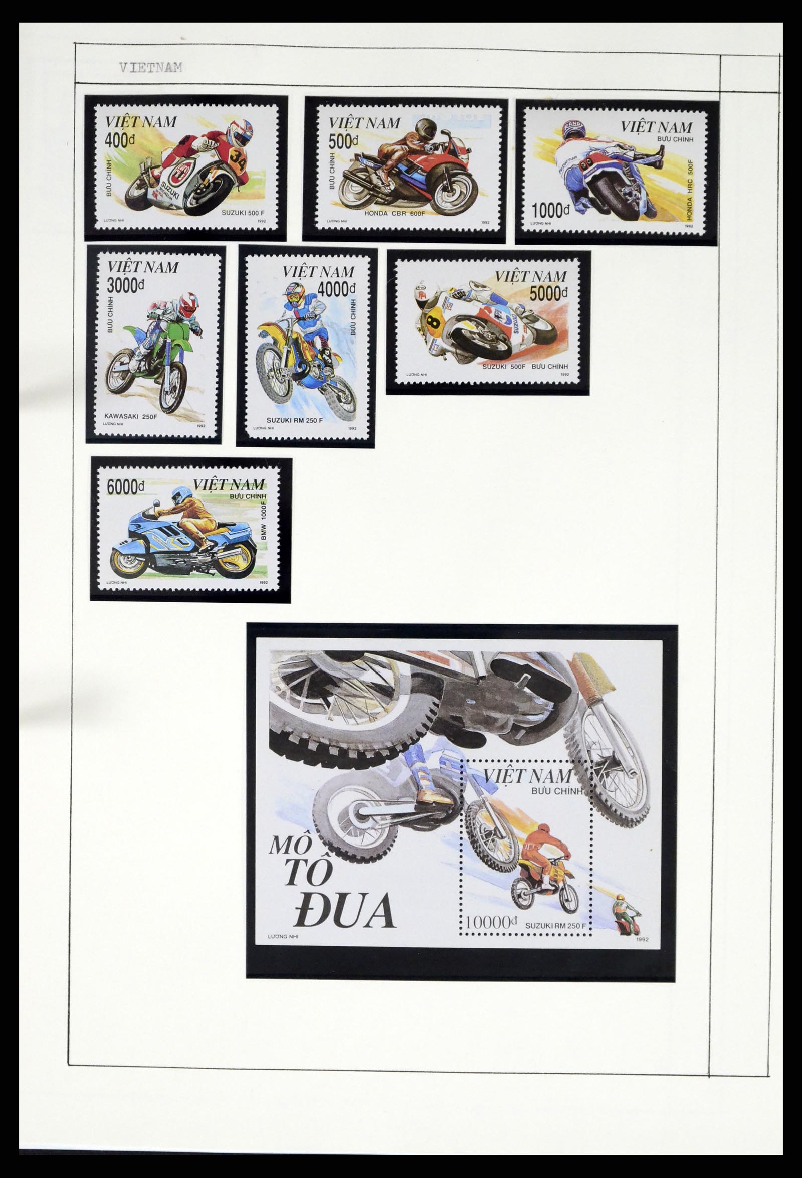 37462 294 - Postzegelverzameling 37462 Motief Motoren 1922-2000.