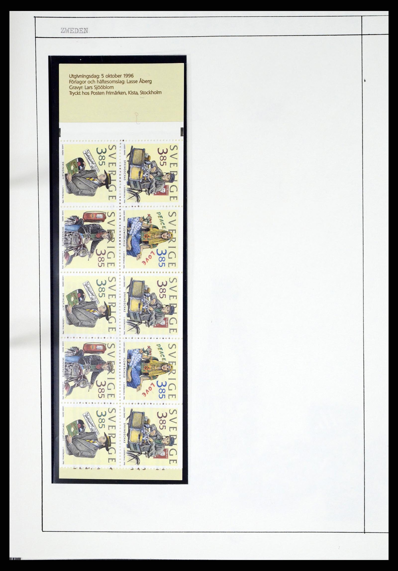 37462 307 - Postzegelverzameling 37462 Motief Motoren 1922-2000.
