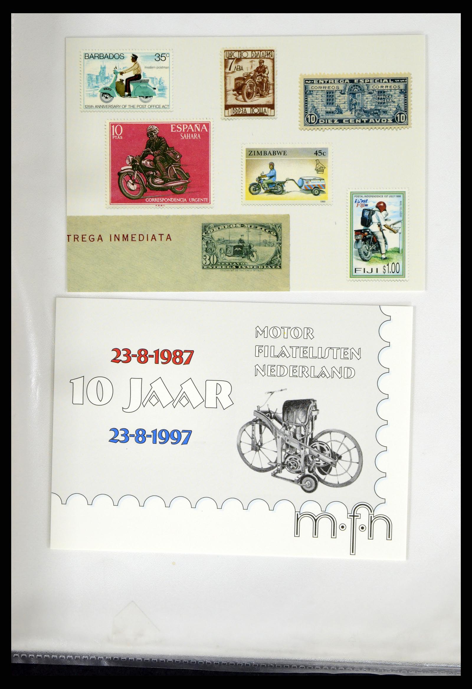 37462 326 - Postzegelverzameling 37462 Motief Motoren 1922-2000.