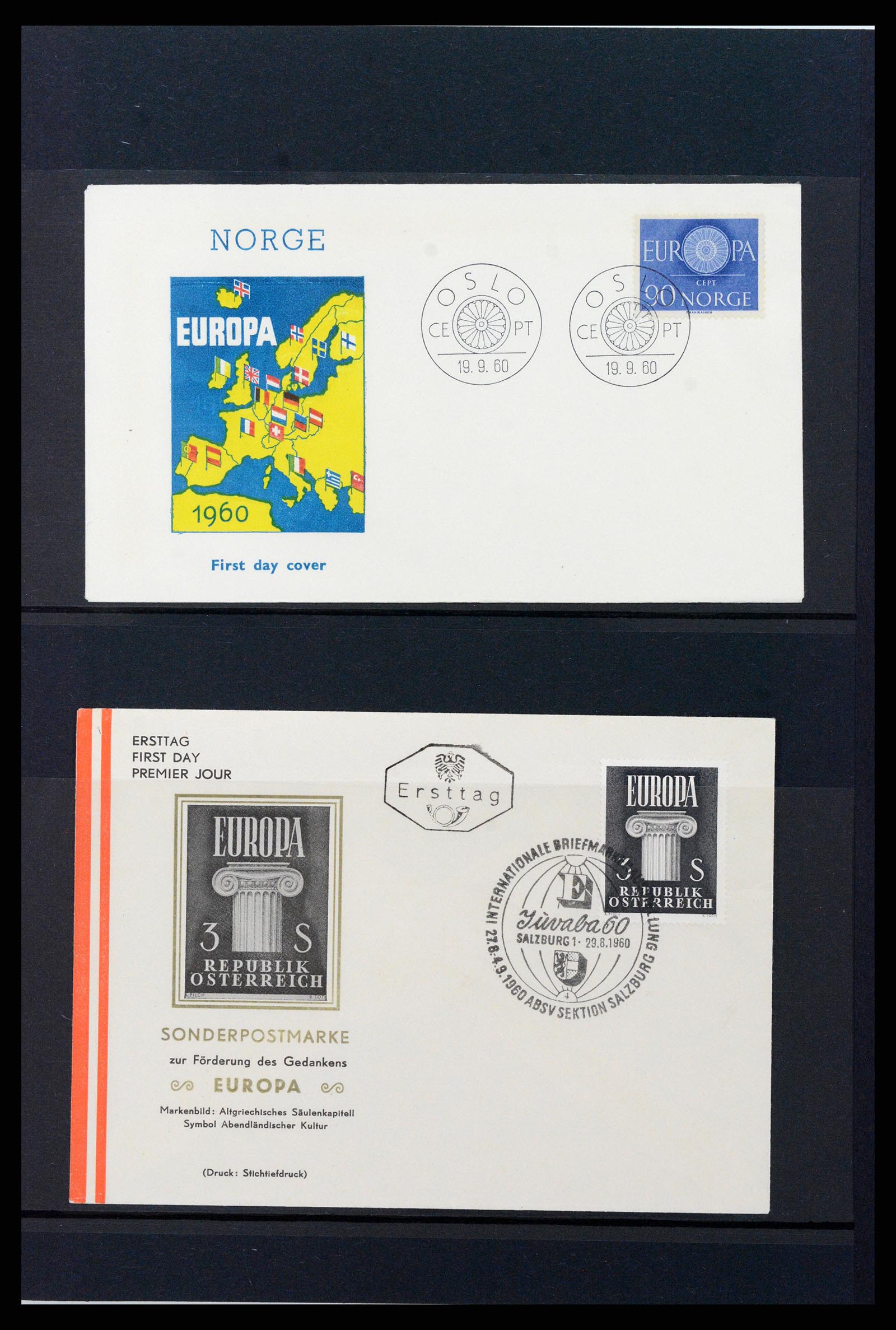 37463 022 - Stamp collection 37463 Europa CEPT FDC's 1956-1994.