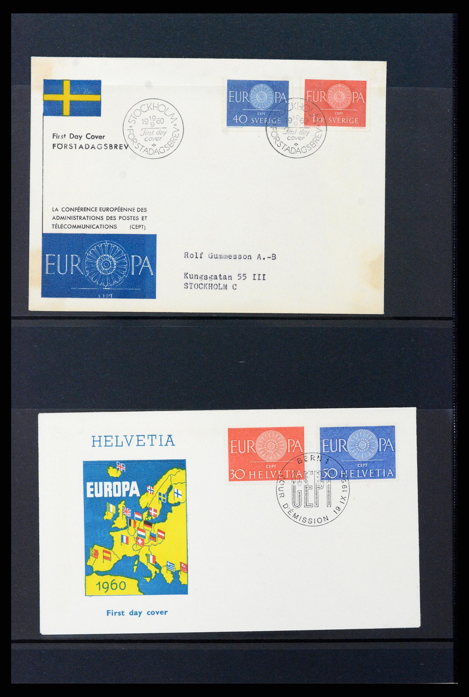 37463 025 - Stamp collection 37463 Europa CEPT FDC's 1956-1994.
