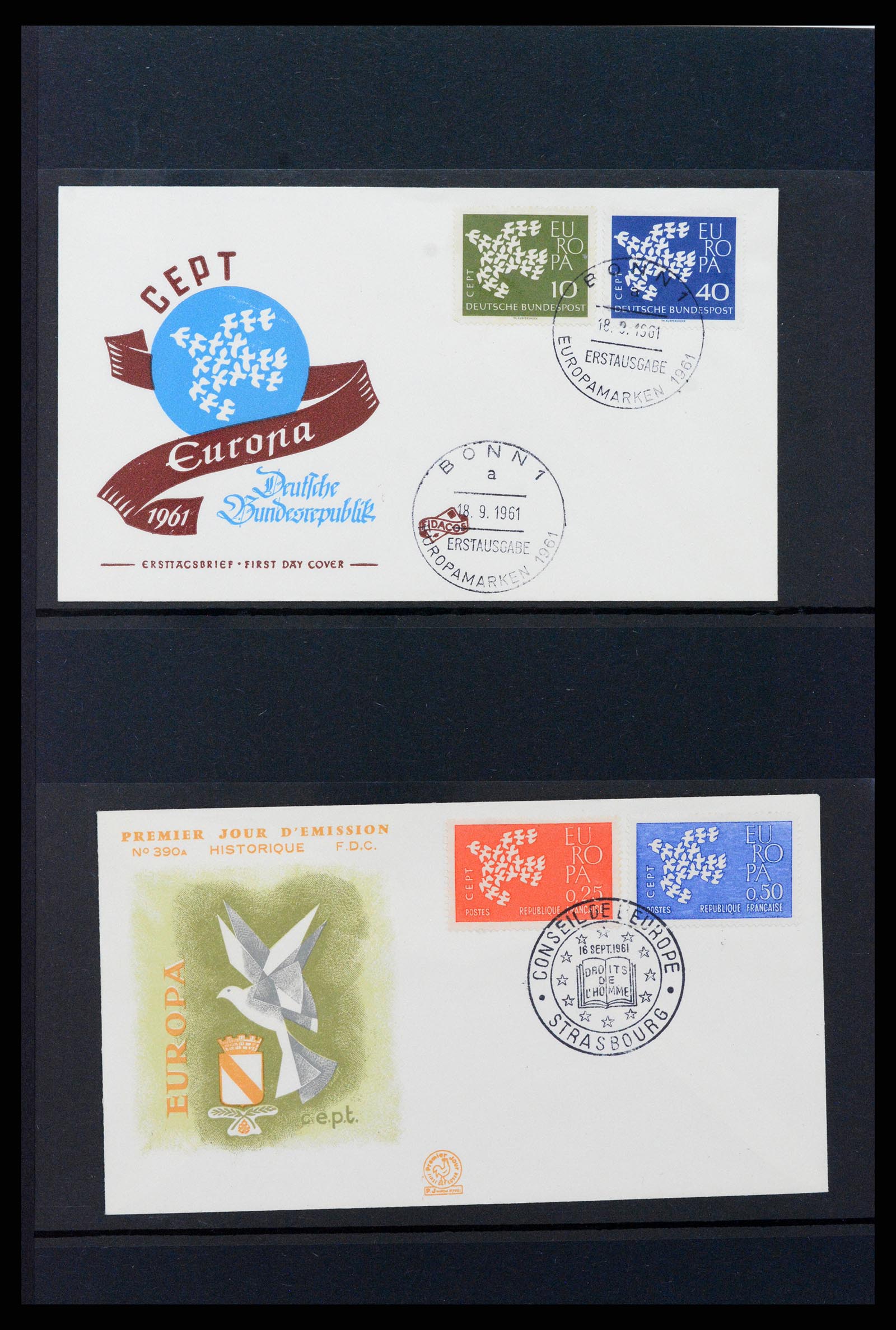 37463 027 - Stamp collection 37463 Europa CEPT FDC's 1956-1994.