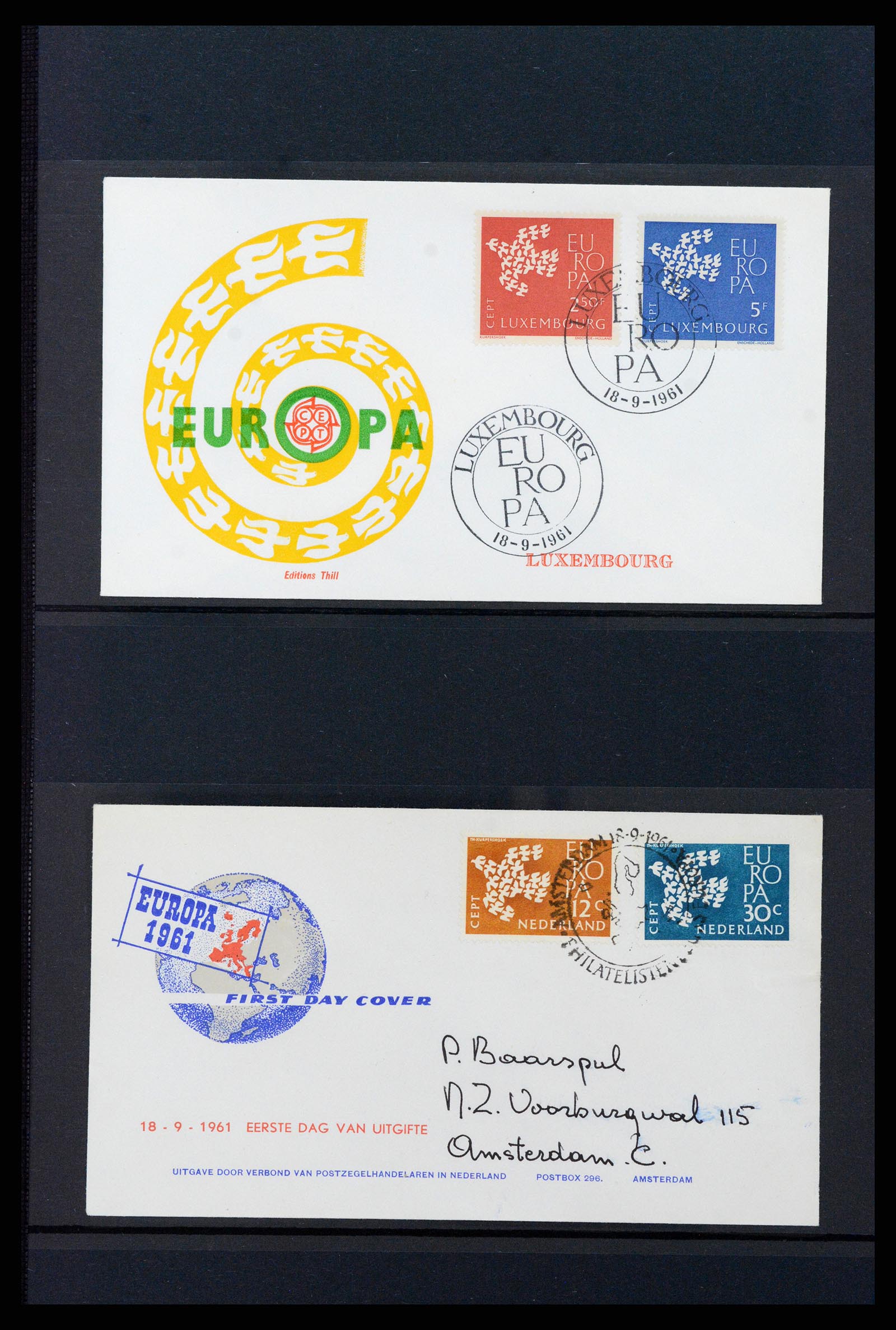 37463 030 - Stamp collection 37463 Europa CEPT FDC's 1956-1994.