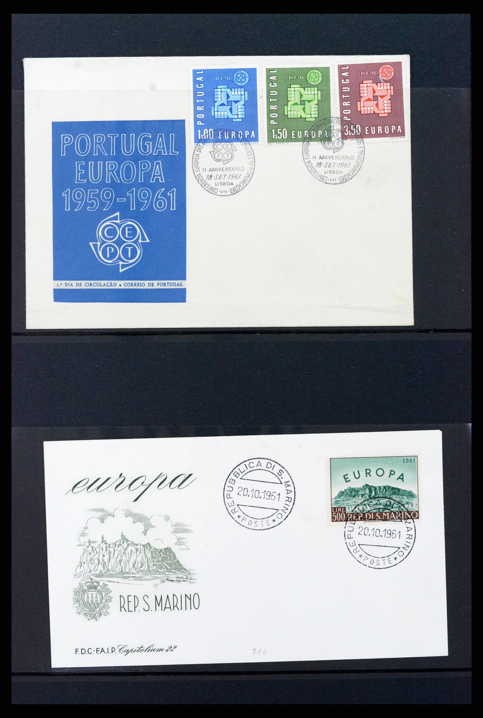 37463 031 - Stamp collection 37463 Europa CEPT FDC's 1956-1994.