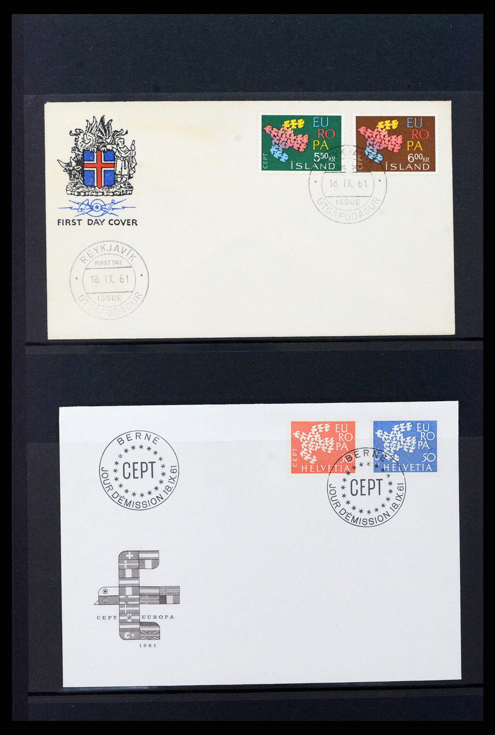 37463 033 - Stamp collection 37463 Europa CEPT FDC's 1956-1994.