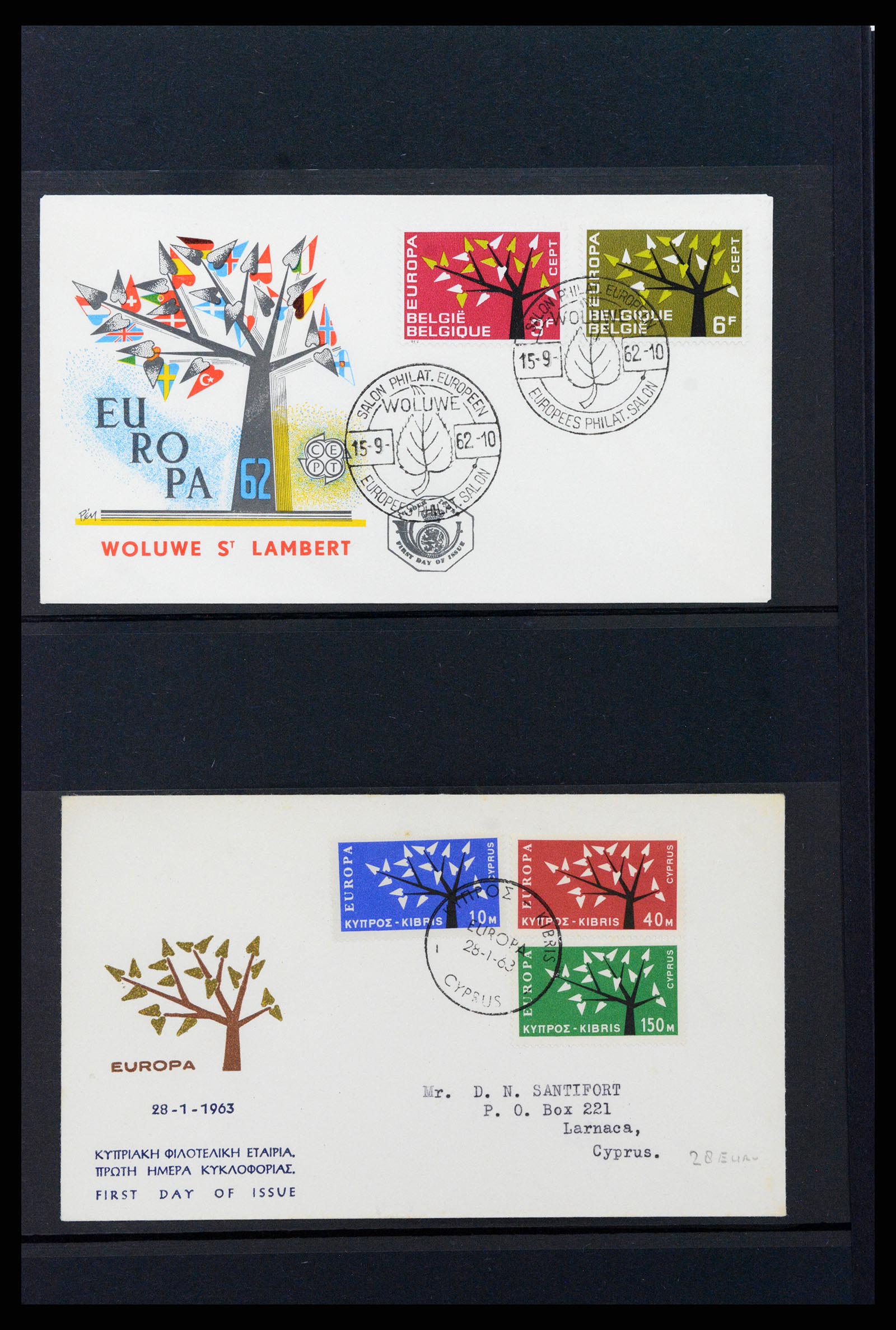 37463 034 - Stamp collection 37463 Europa CEPT FDC's 1956-1994.