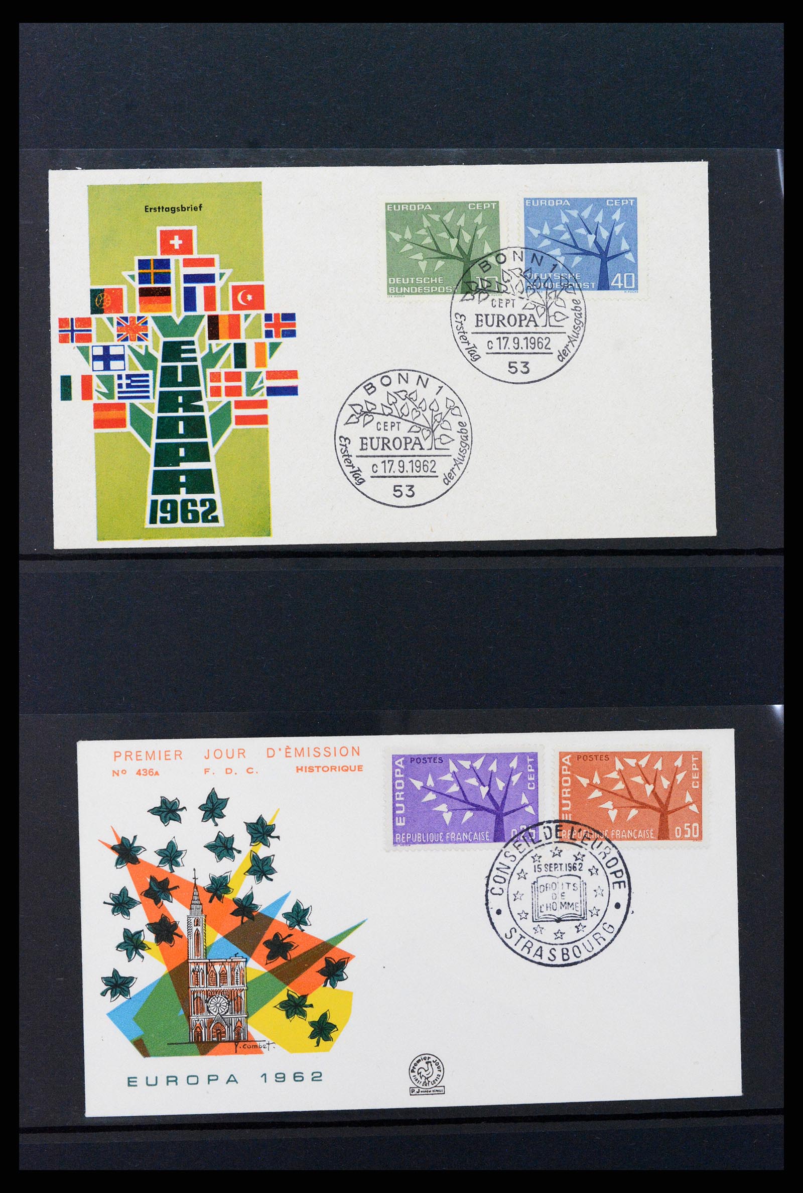 37463 035 - Stamp collection 37463 Europa CEPT FDC's 1956-1994.