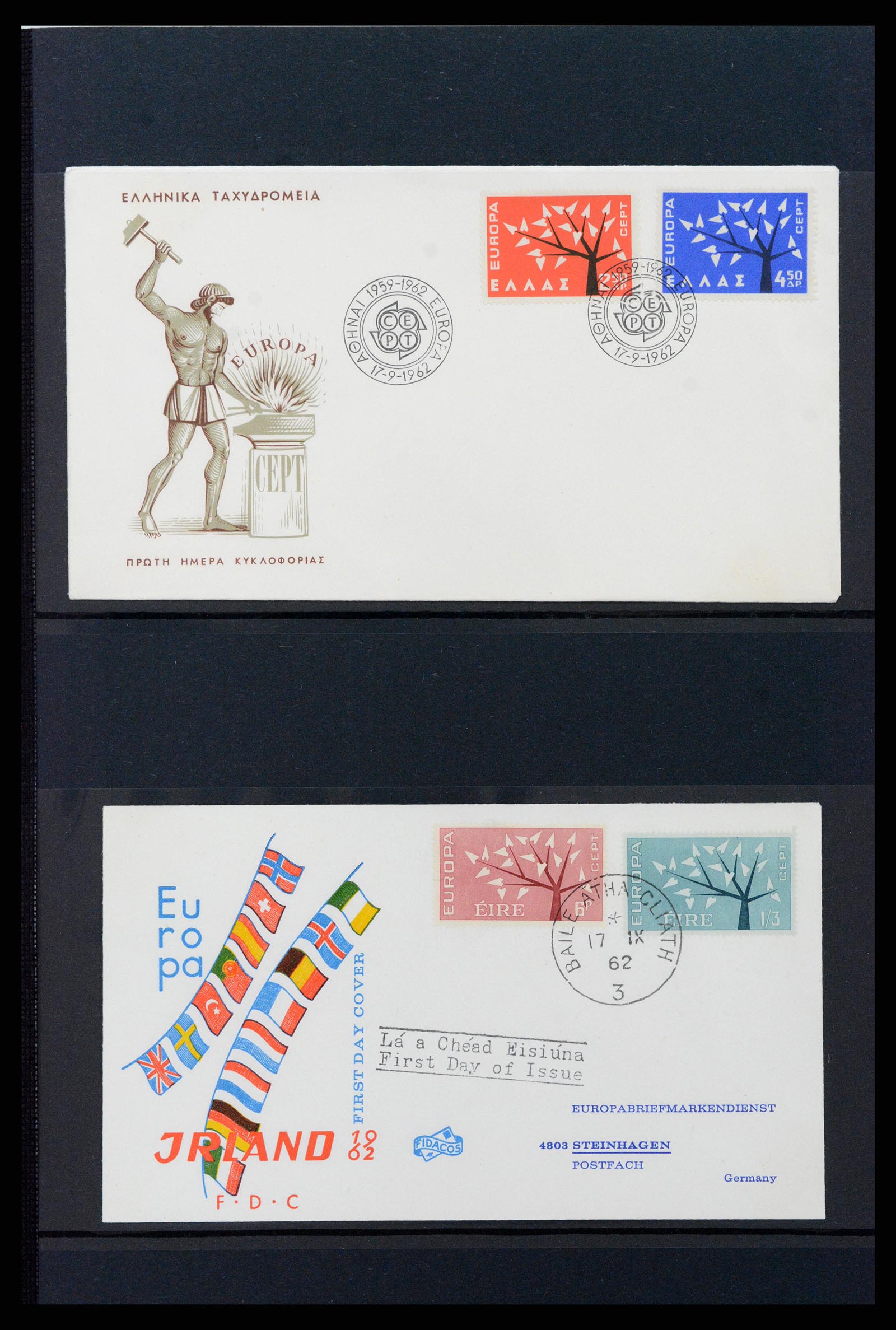 37463 036 - Stamp collection 37463 Europa CEPT FDC's 1956-1994.