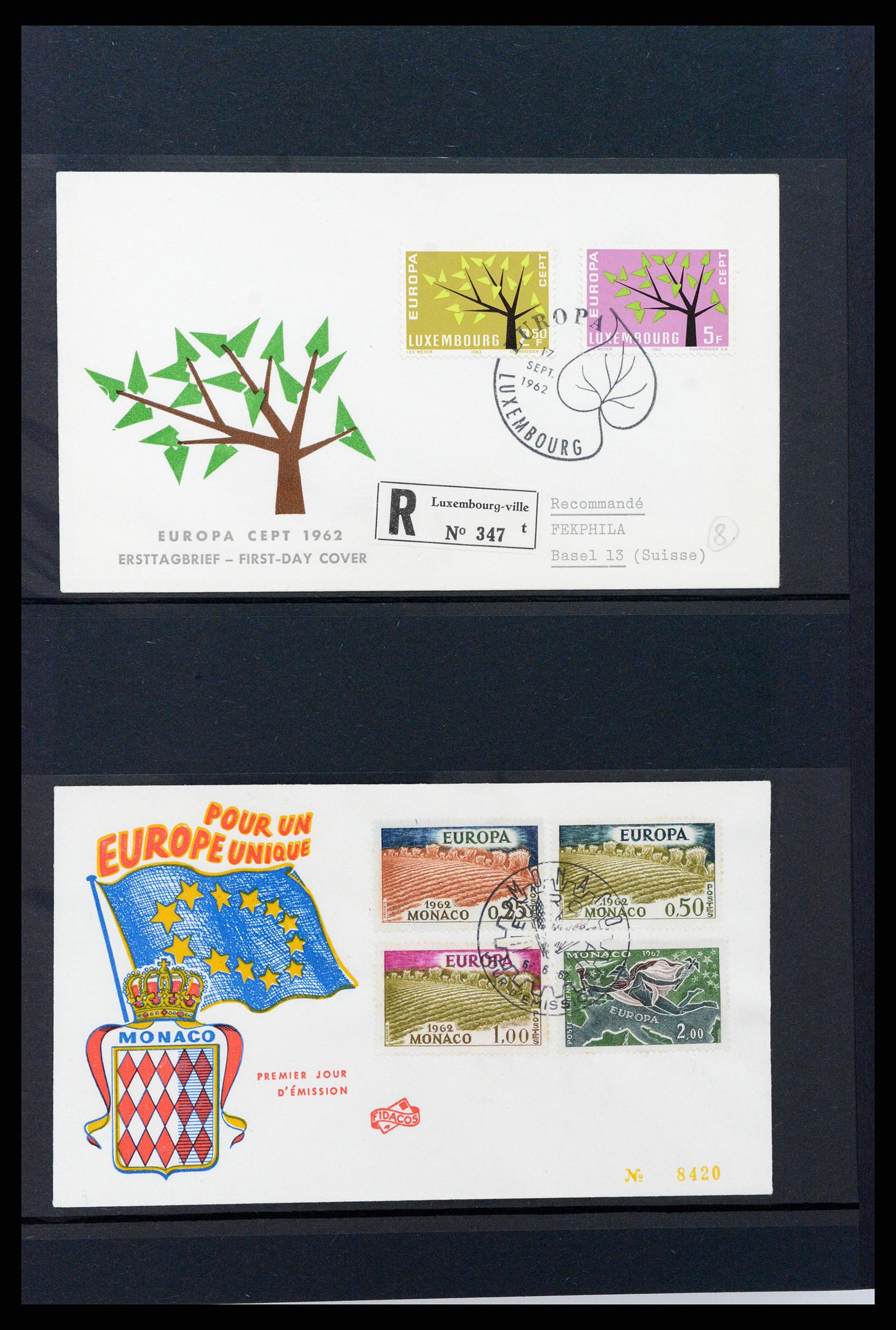 37463 038 - Stamp collection 37463 Europa CEPT FDC's 1956-1994.