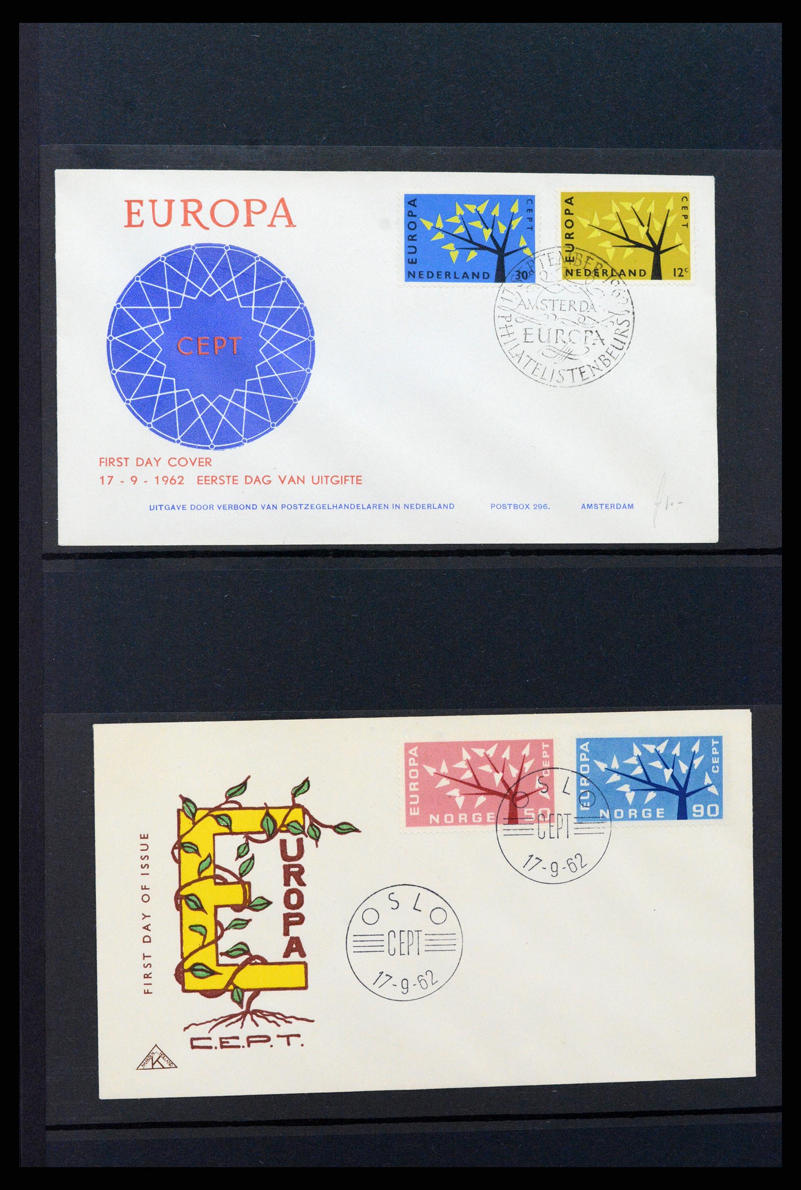 37463 039 - Stamp collection 37463 Europa CEPT FDC's 1956-1994.