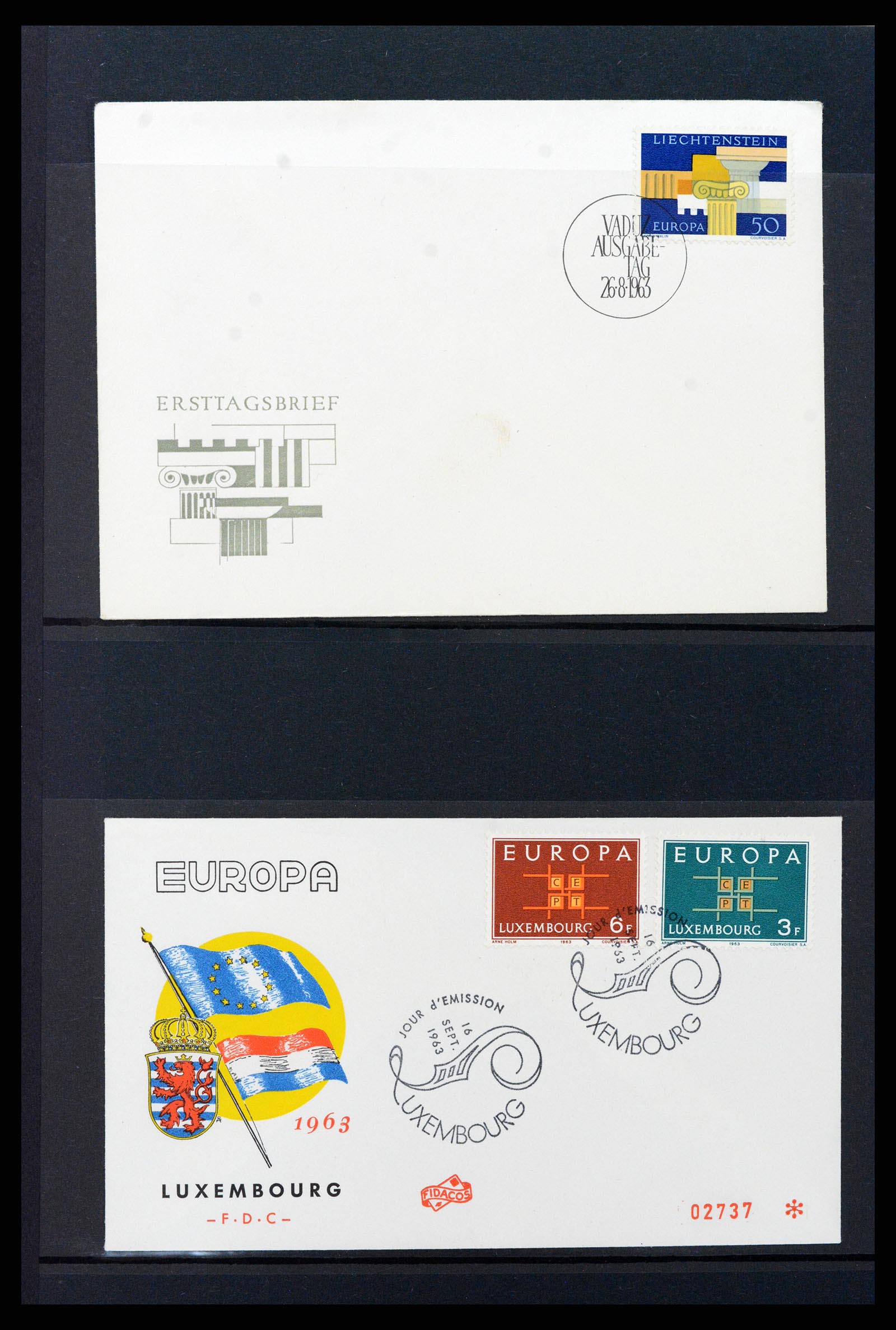 37463 047 - Postzegelverzameling 37463 Europa CEPT FDC's 1956-1994.