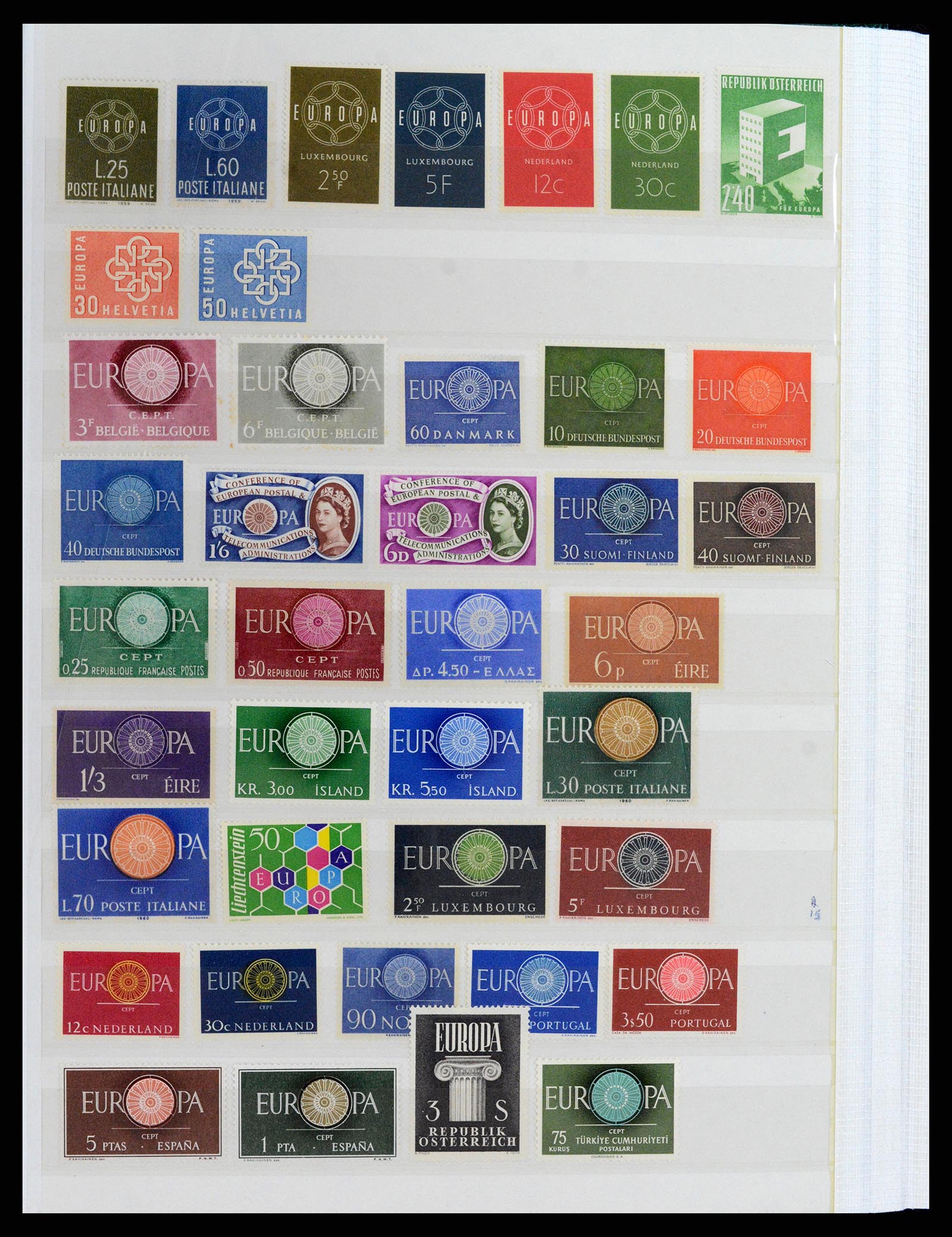 37464 002 - Postzegelverzameling 37464 Europa CEPT 1956-2011.