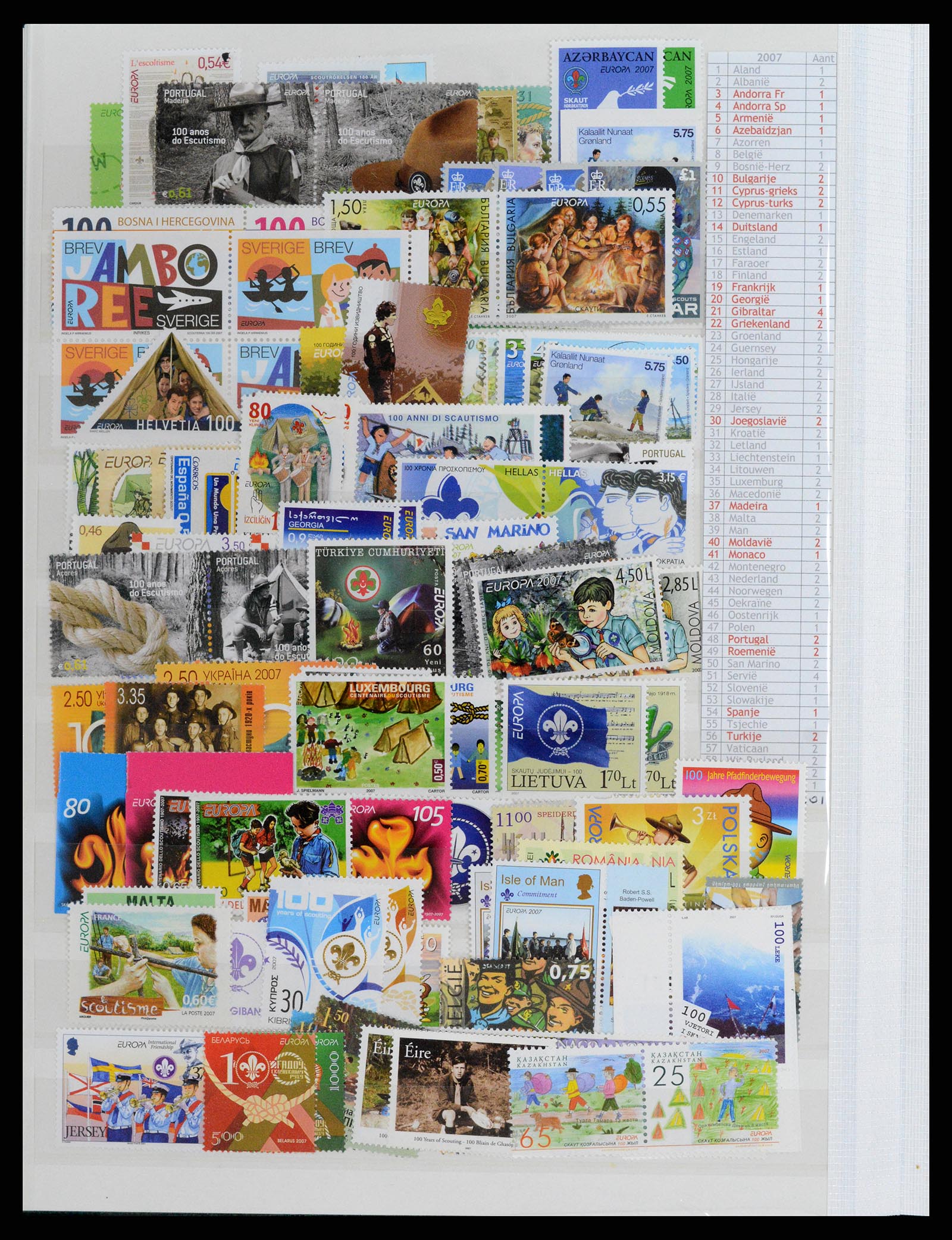 37464 077 - Postzegelverzameling 37464 Europa CEPT 1956-2011.
