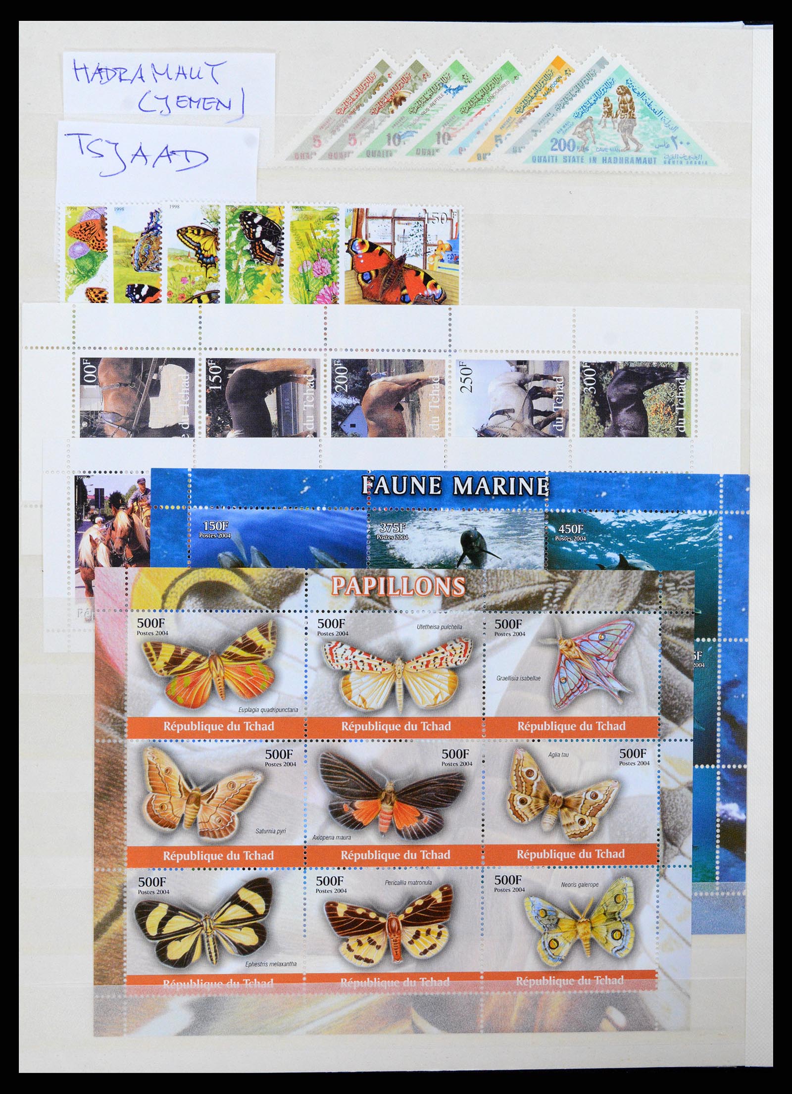 37465 005 - Postzegelverzameling 37465 Motief vissen en zeeleven t/m 2021!!