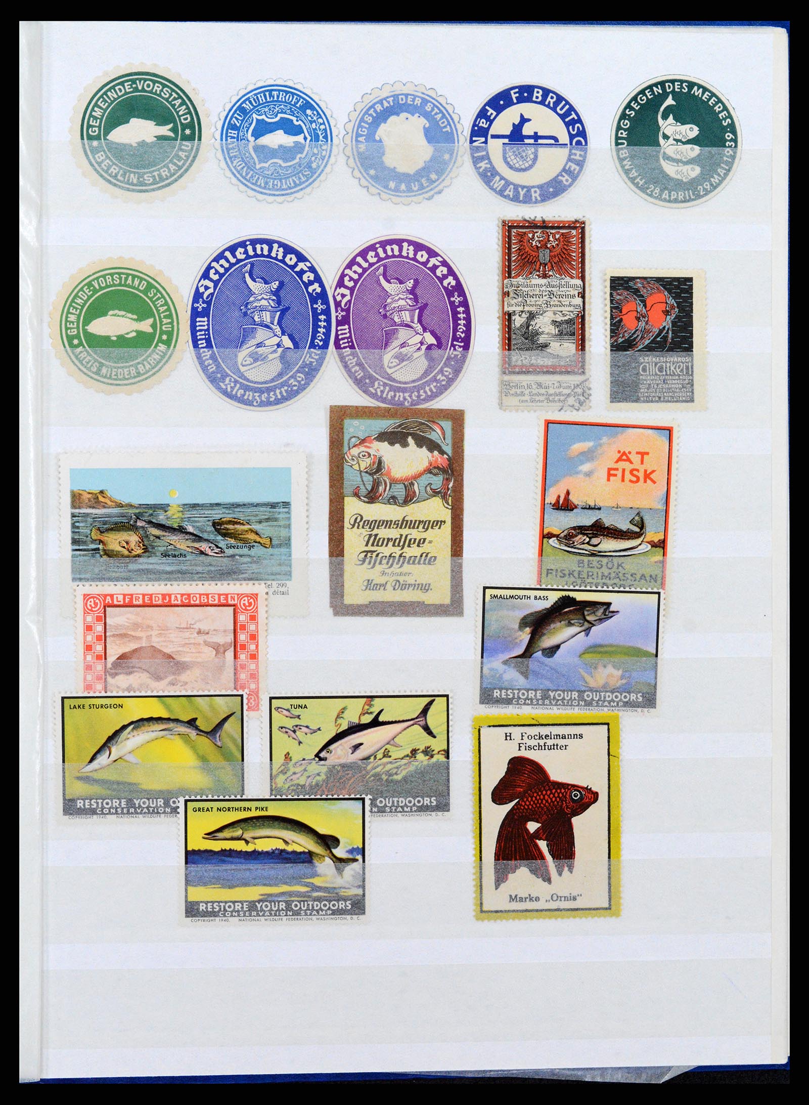 37465 018 - Postzegelverzameling 37465 Motief vissen en zeeleven t/m 2021!!