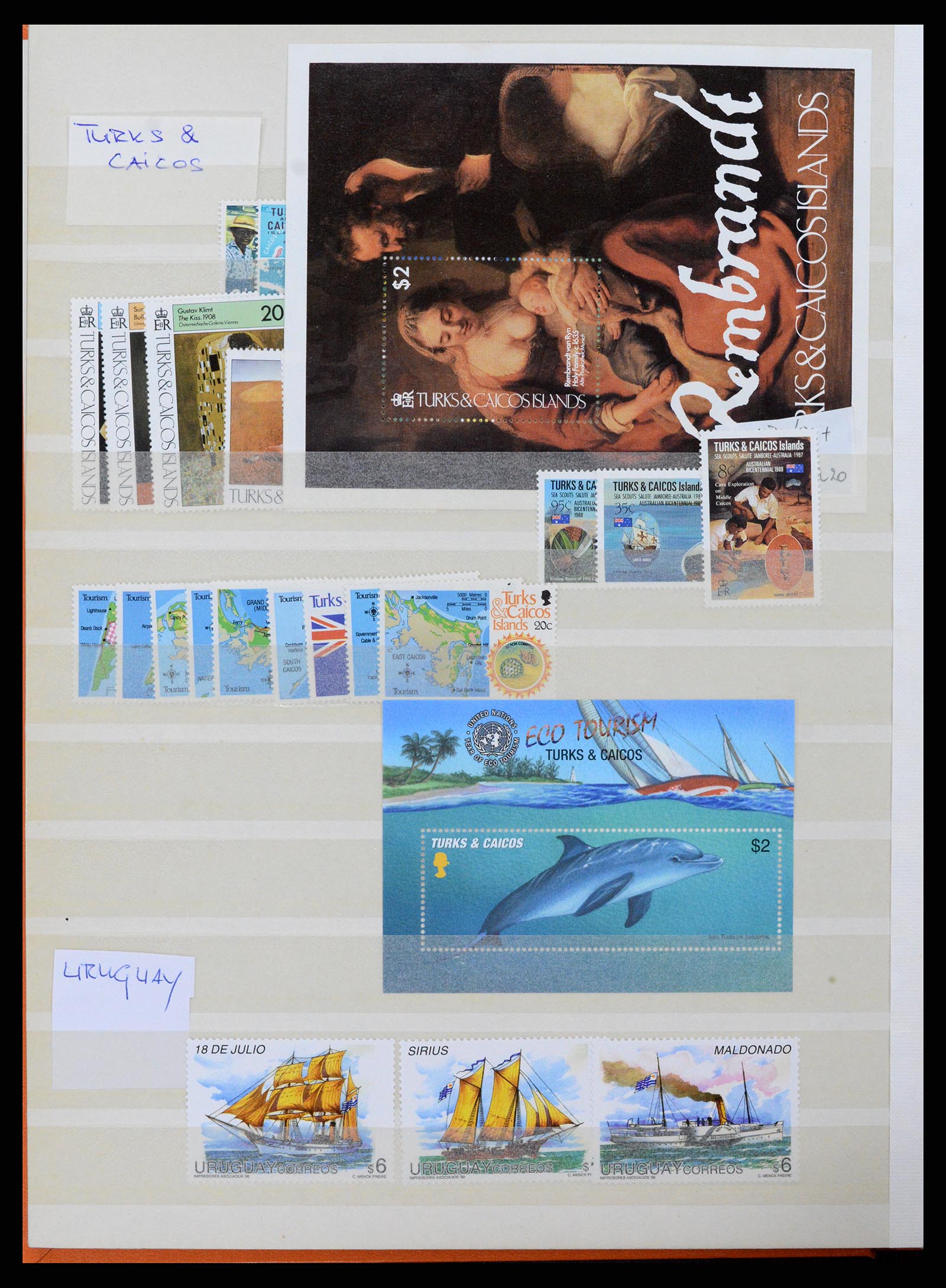 37465 036 - Stamp collection 37465 Thematics fishes and sealife till 2021!!