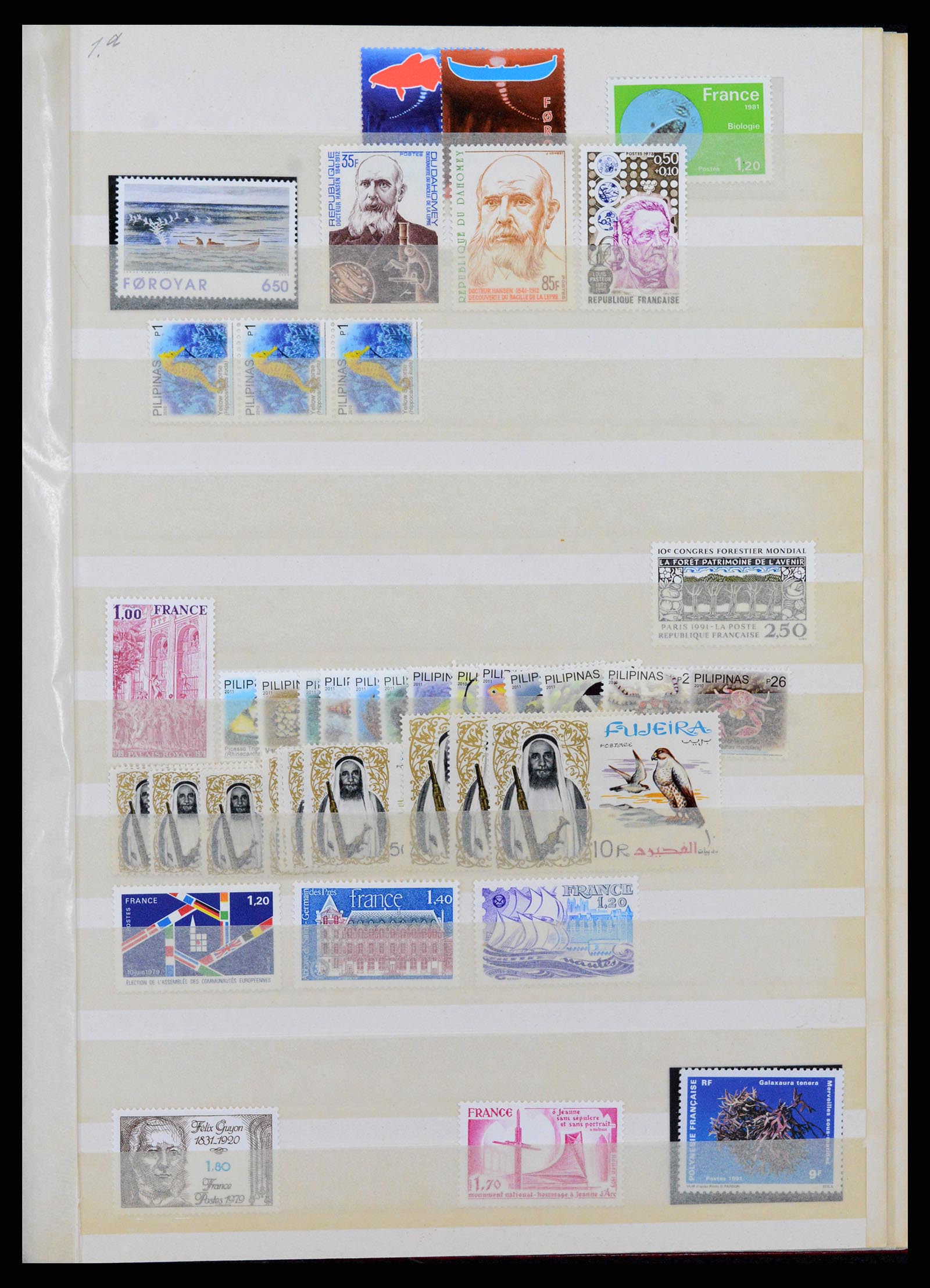 37465 052 - Stamp collection 37465 Thematics fishes and sealife till 2021!!