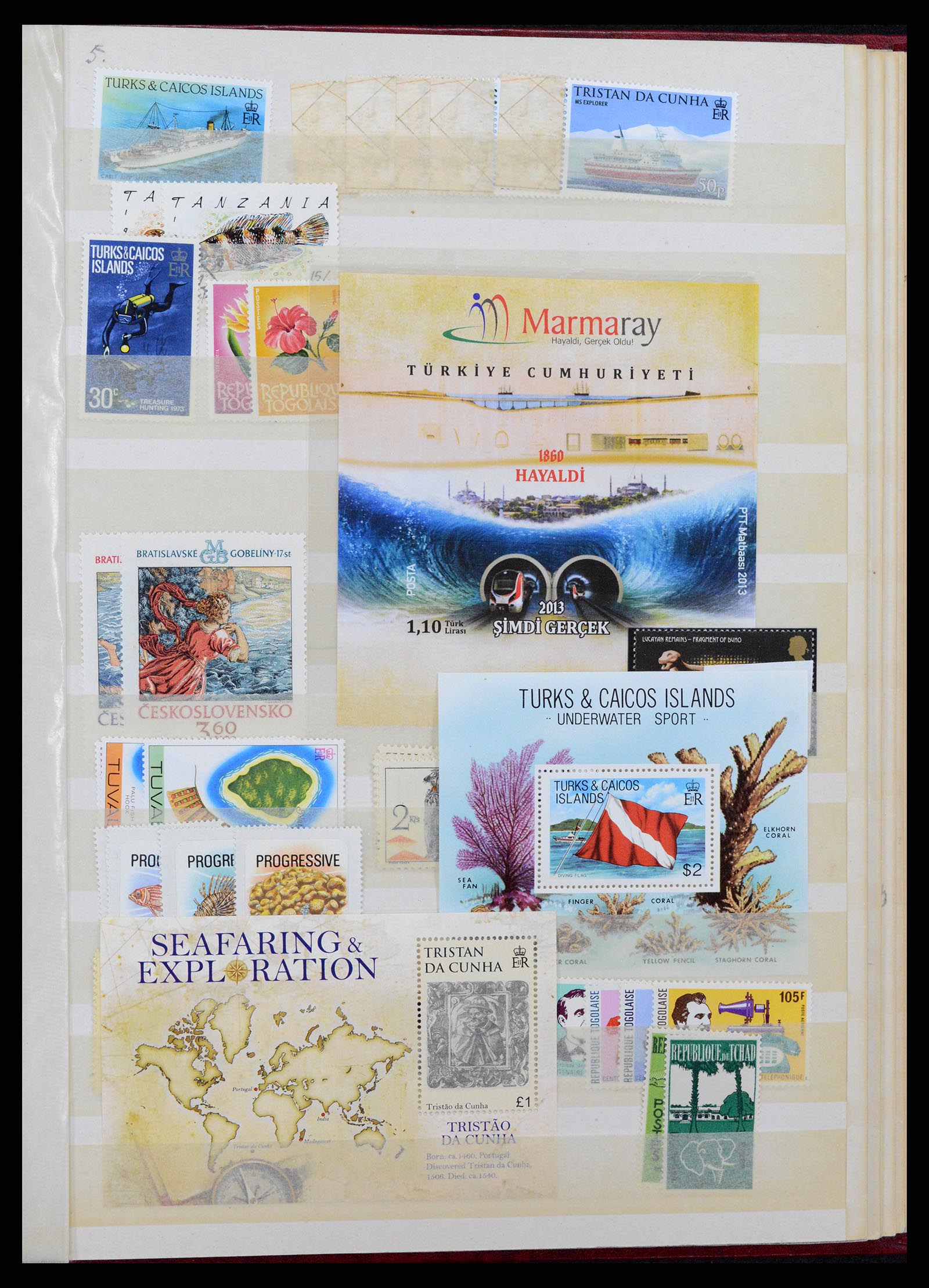 37465 064 - Stamp collection 37465 Thematics fishes and sealife till 2021!!