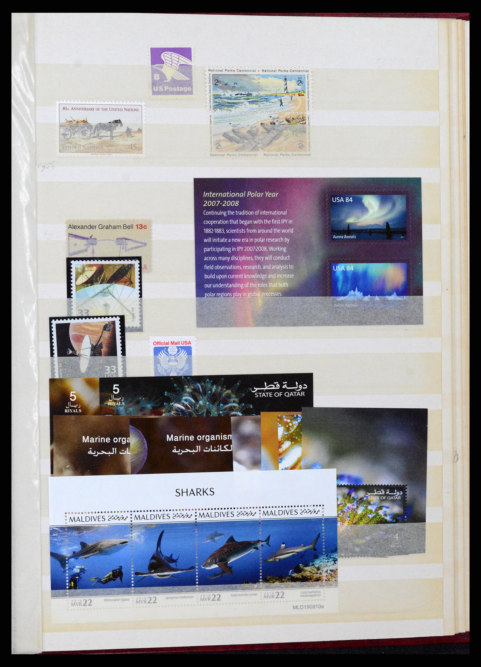 37465 066 - Stamp collection 37465 Thematics fishes and sealife till 2021!!