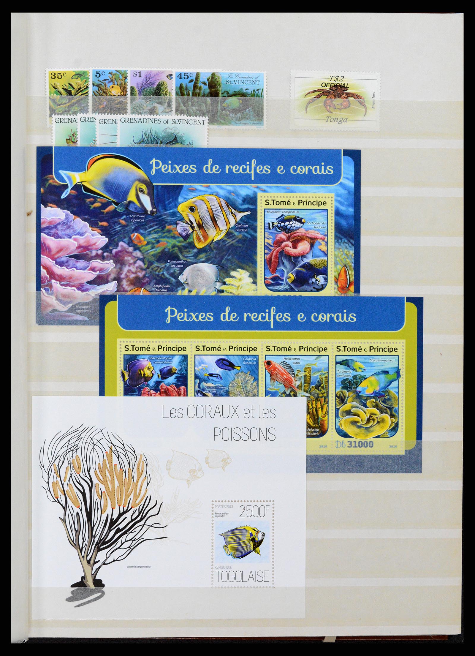 37465 344 - Stamp collection 37465 Thematics fishes and sealife till 2021!!