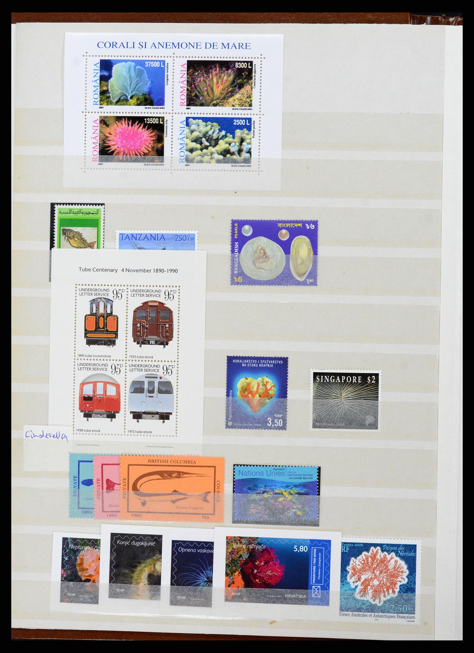 37465 346 - Stamp collection 37465 Thematics fishes and sealife till 2021!!