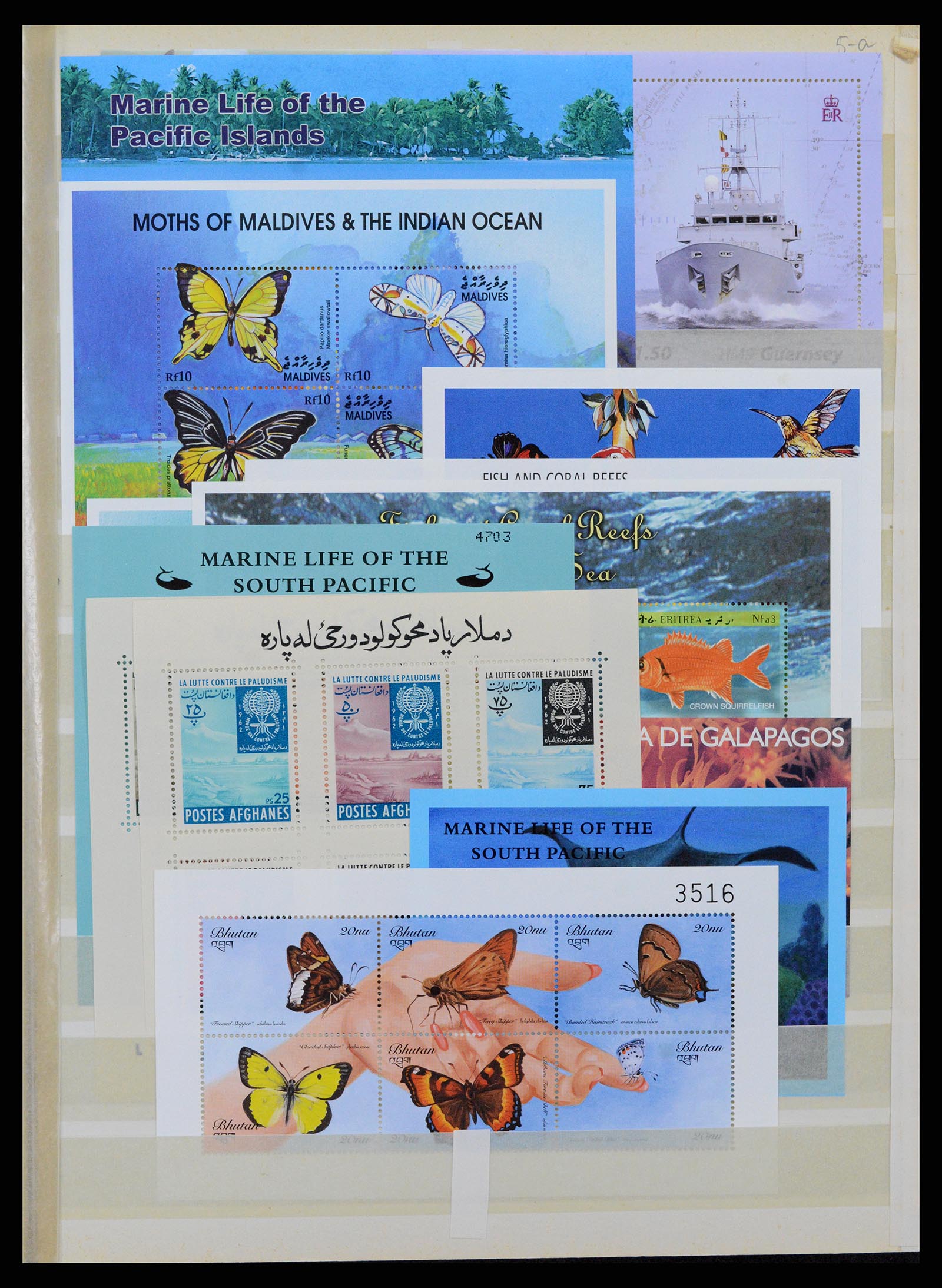 37465 365 - Stamp collection 37465 Thematics fishes and sealife till 2021!!
