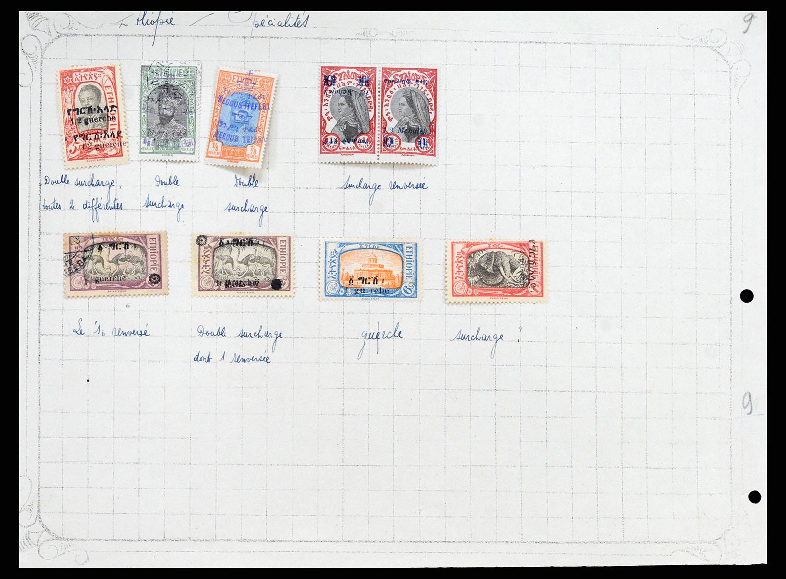 37467 002 - Postzegelverzameling 37467 Ethiopië 1895-1935.