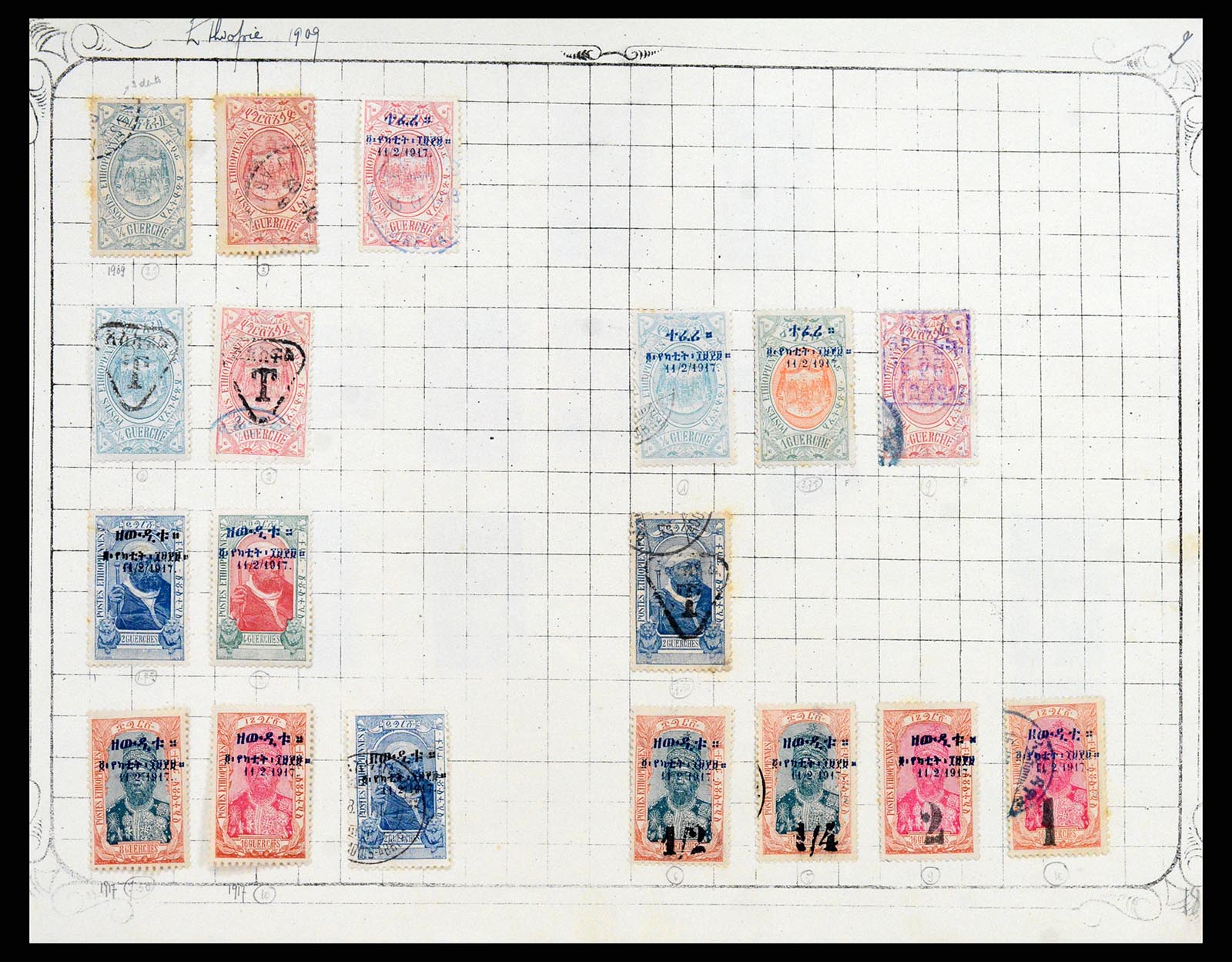 37467 007 - Stamp collection 37467 Ethiopia 1895-1935.