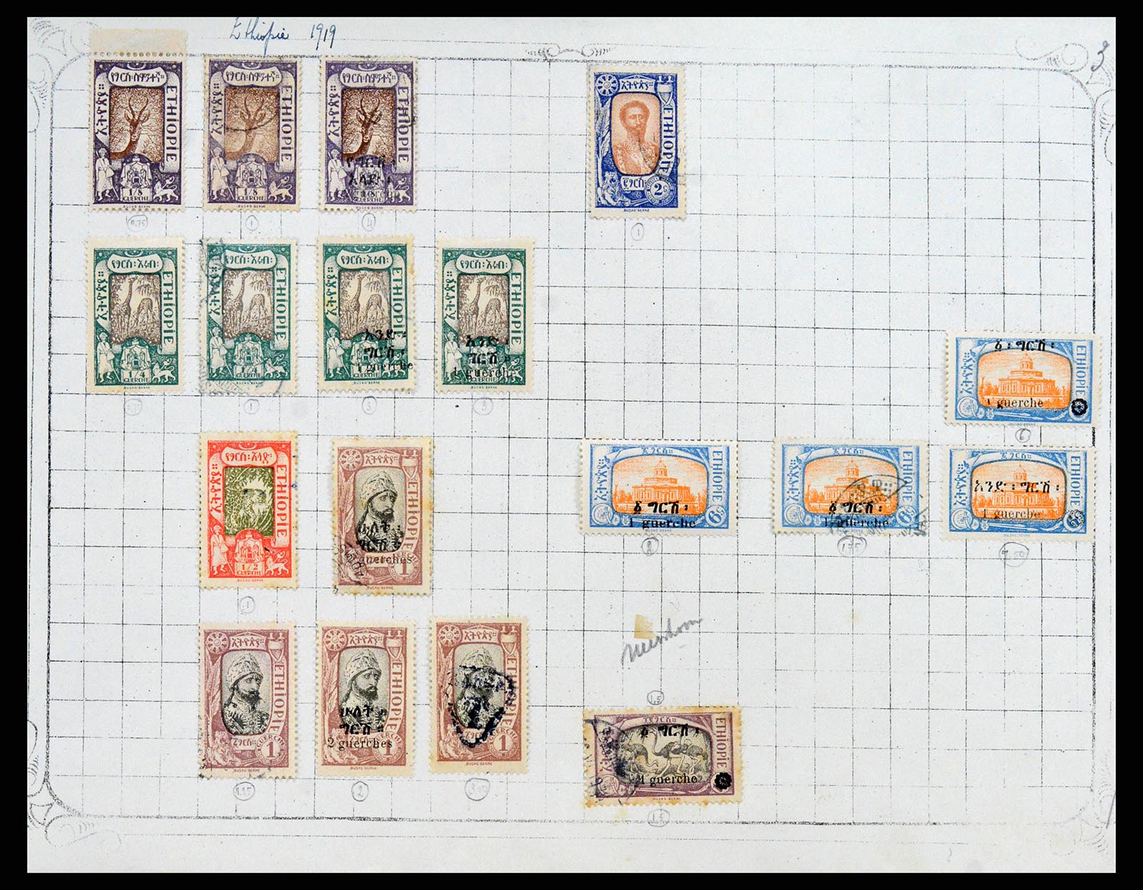 37467 009 - Postzegelverzameling 37467 Ethiopië 1895-1935.