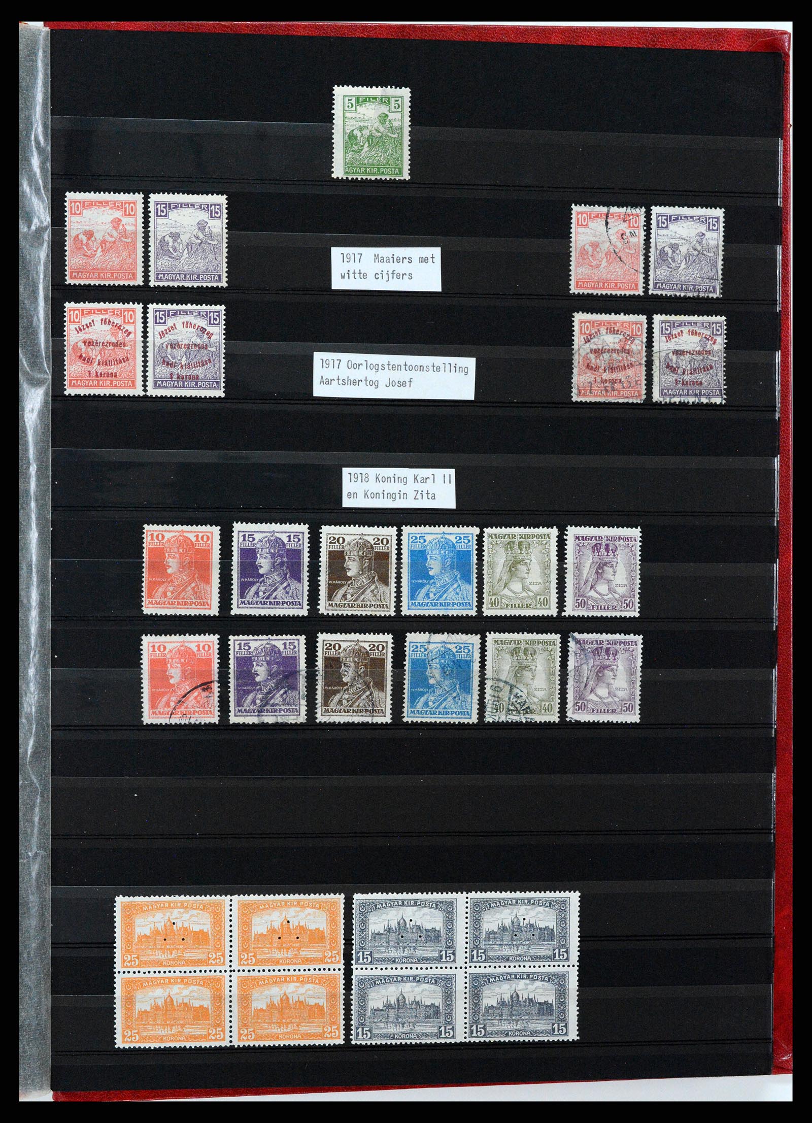 37468 019 - Stamp collection 37468 Hungary 1871-1918.
