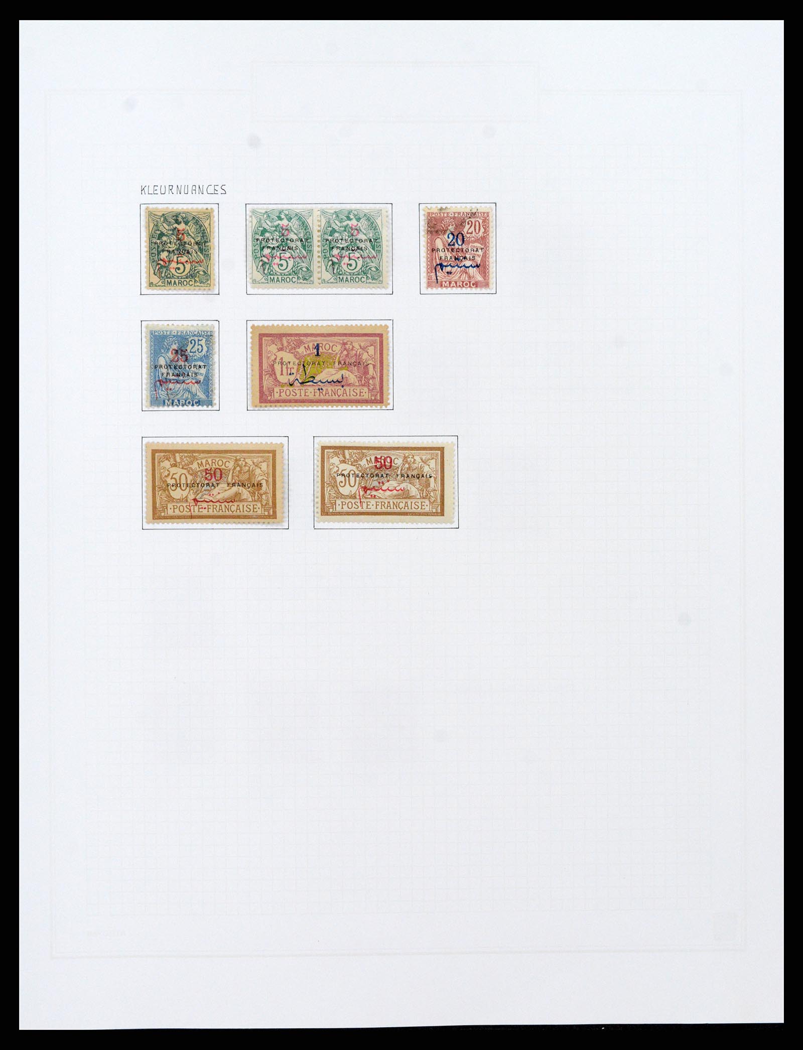 37470 010 - Postzegelverzameling 37470 Marokko 1891-1950.