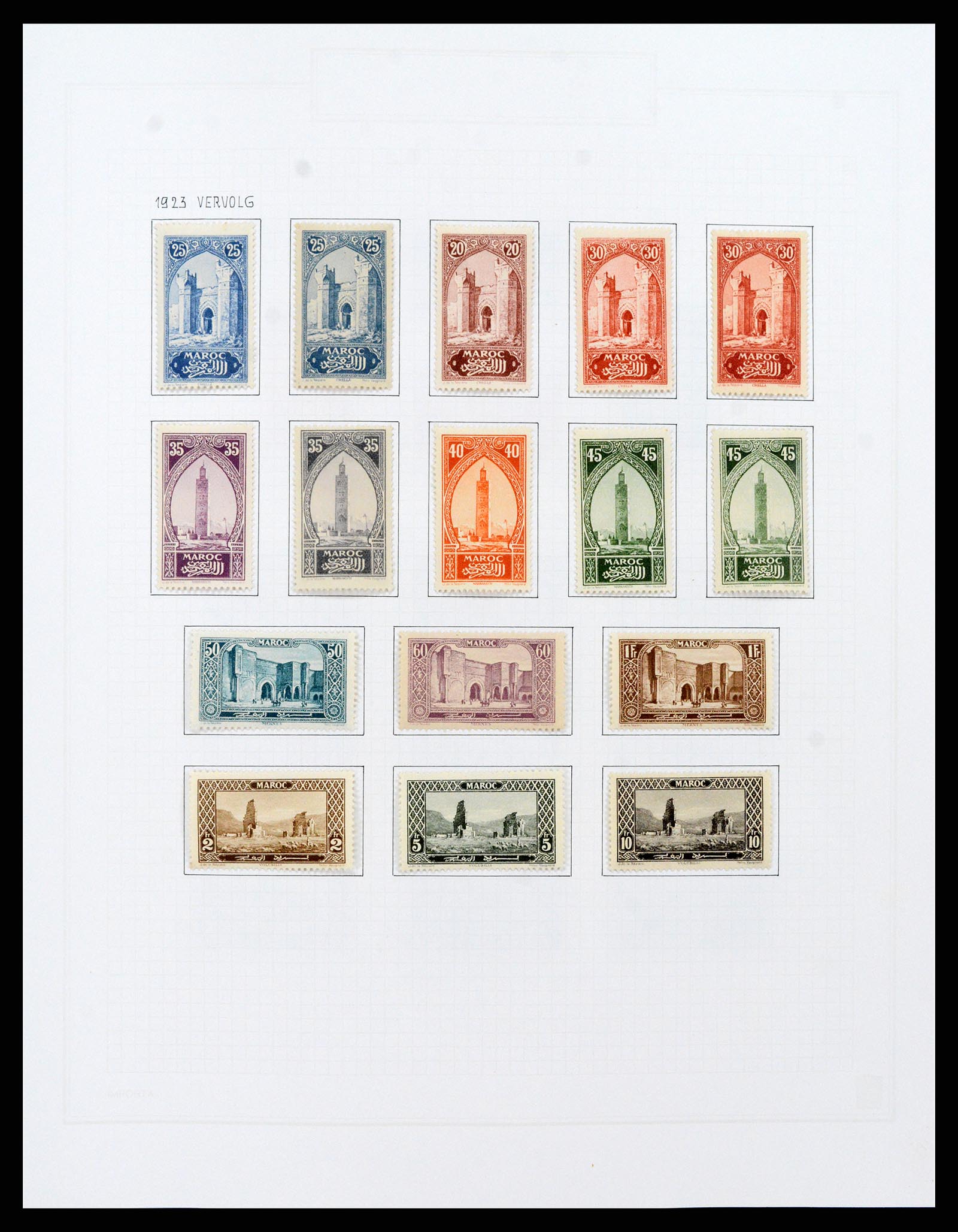 37470 017 - Postzegelverzameling 37470 Marokko 1891-1950.