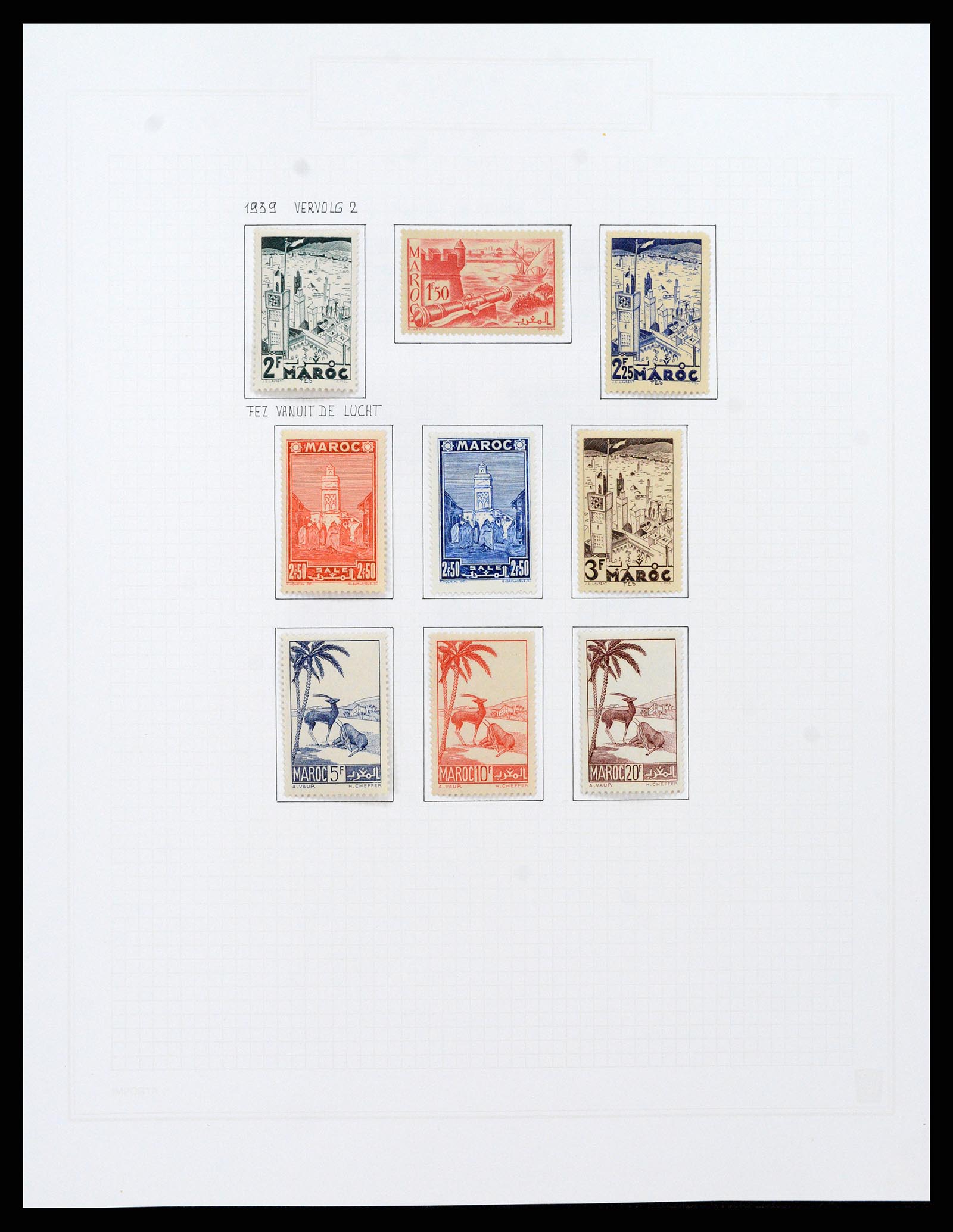 37470 023 - Postzegelverzameling 37470 Marokko 1891-1950.