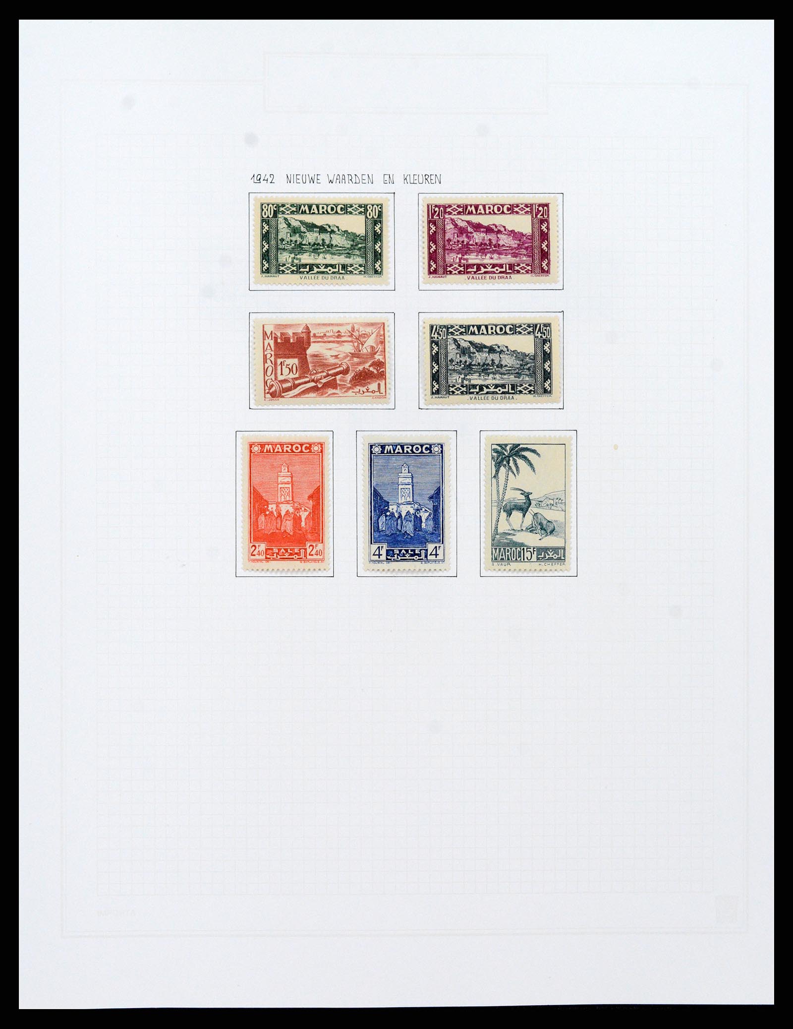 37470 024 - Postzegelverzameling 37470 Marokko 1891-1950.