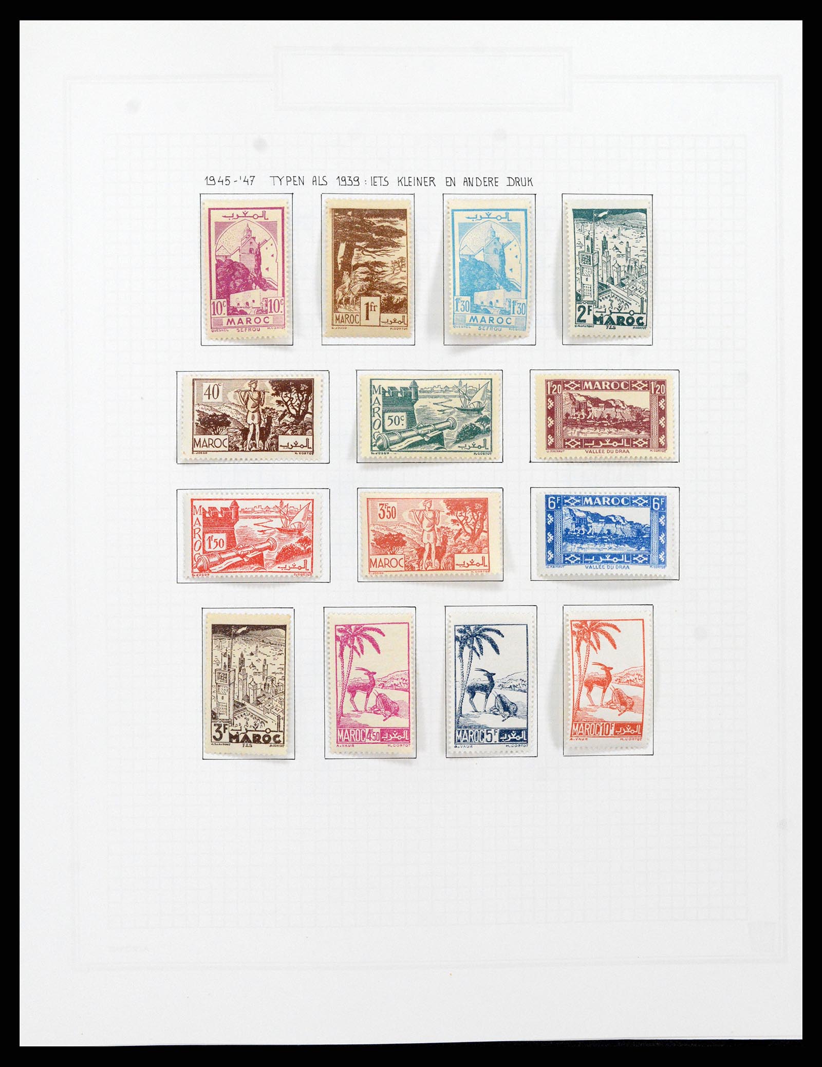 37470 027 - Postzegelverzameling 37470 Marokko 1891-1950.