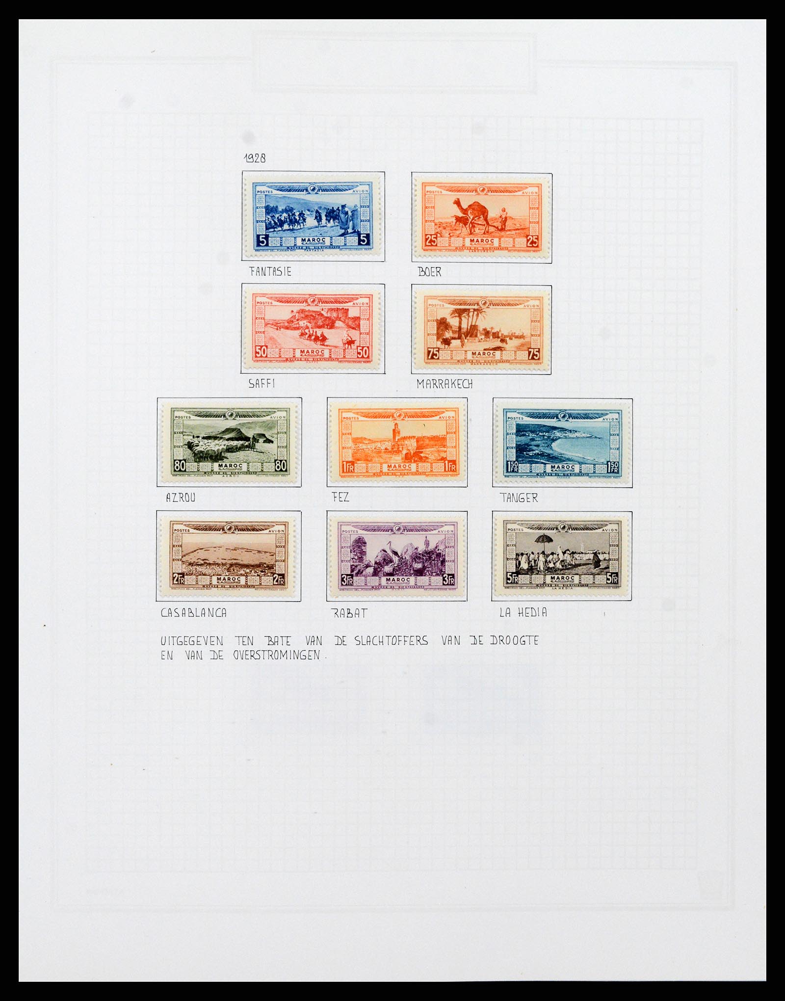 37470 043 - Postzegelverzameling 37470 Marokko 1891-1950.
