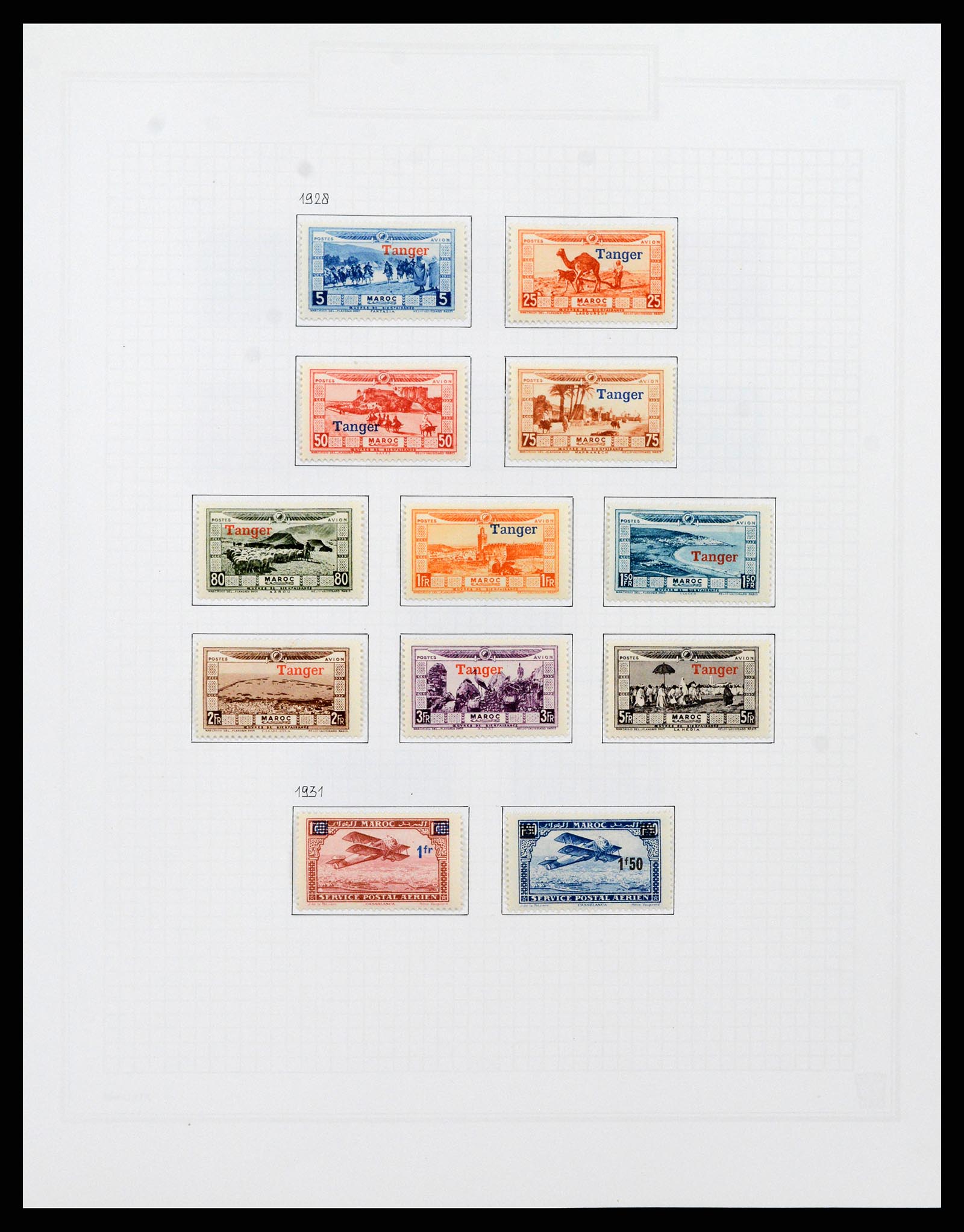 37470 044 - Postzegelverzameling 37470 Marokko 1891-1950.
