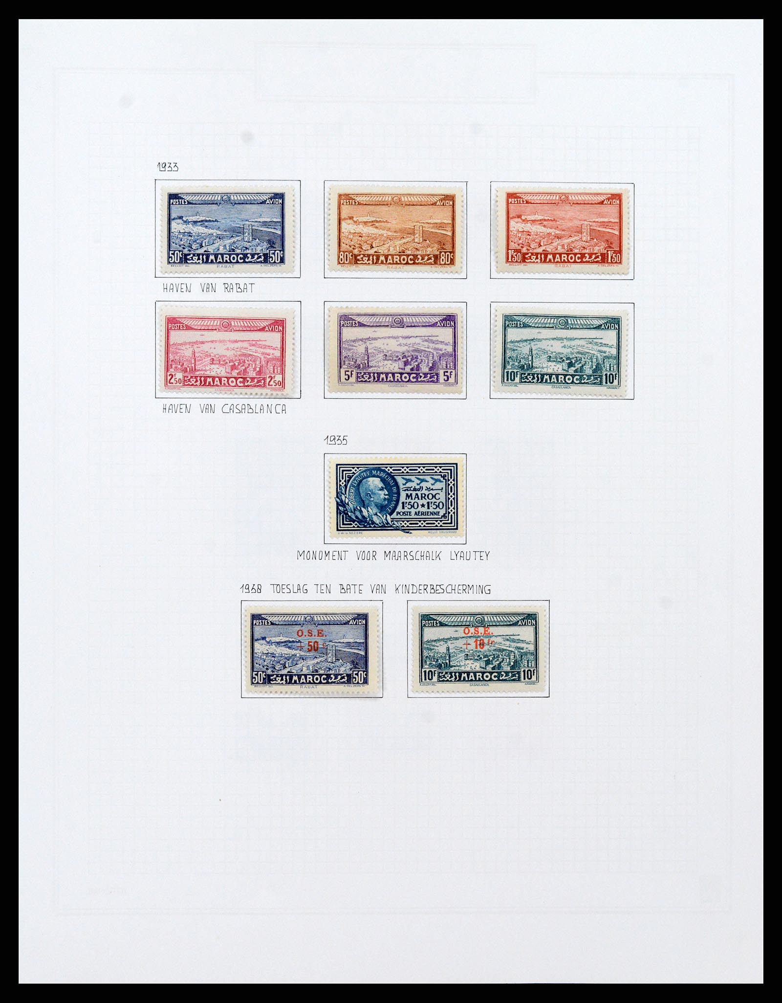 37470 045 - Postzegelverzameling 37470 Marokko 1891-1950.