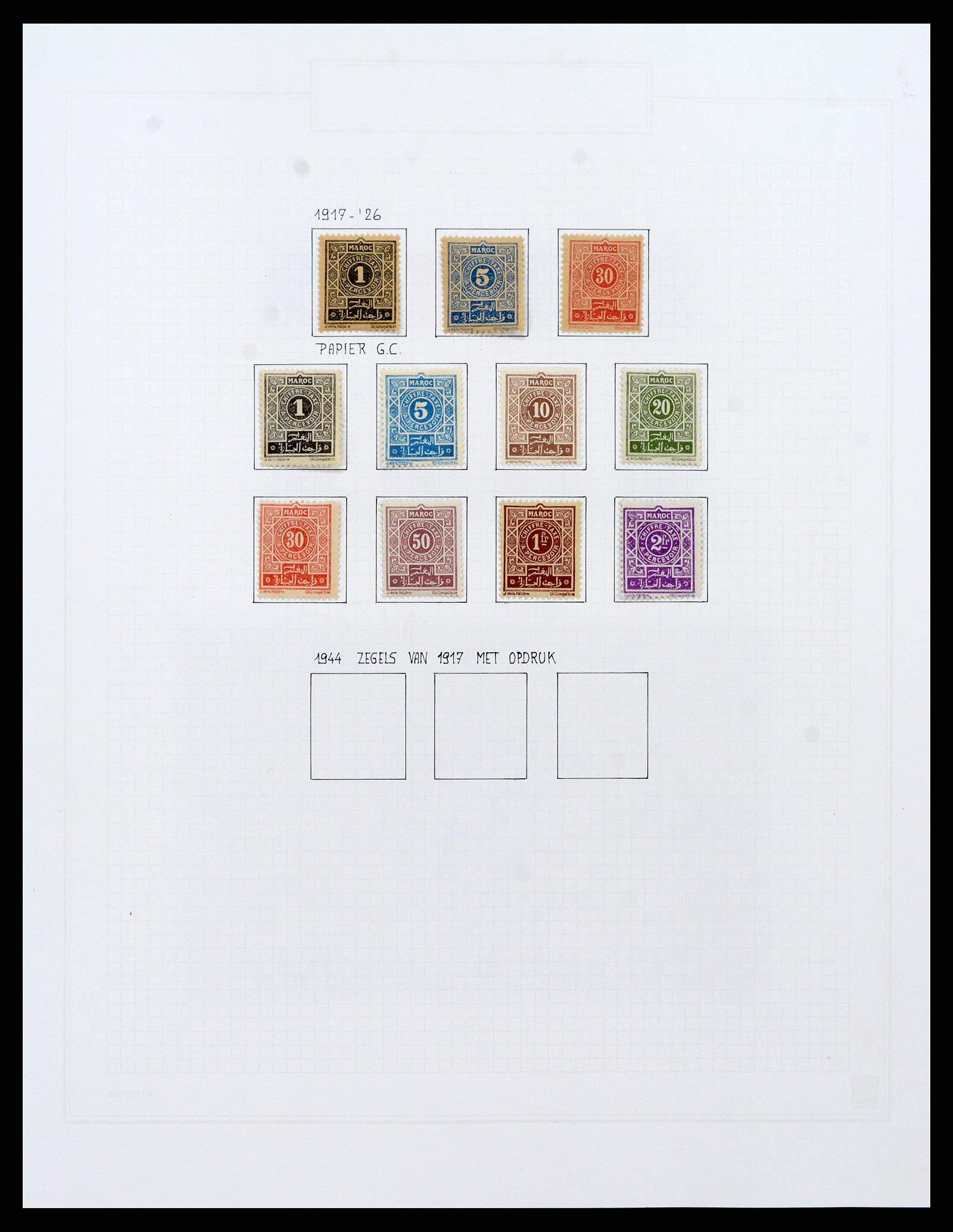 37470 056 - Postzegelverzameling 37470 Marokko 1891-1950.
